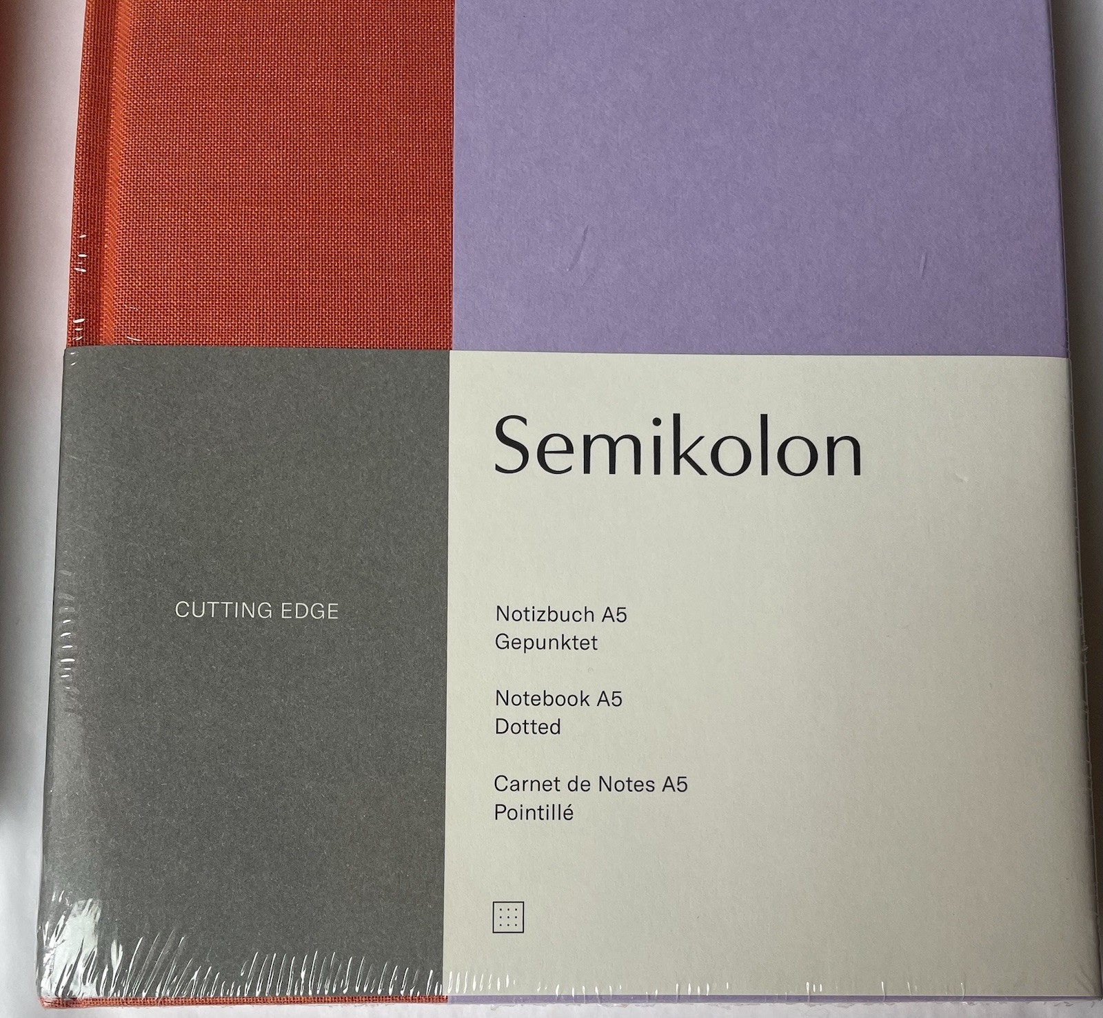 New Sealed DOTTED Journal Notebook A5 Tangerine Lavender Hardcover Purple Orange