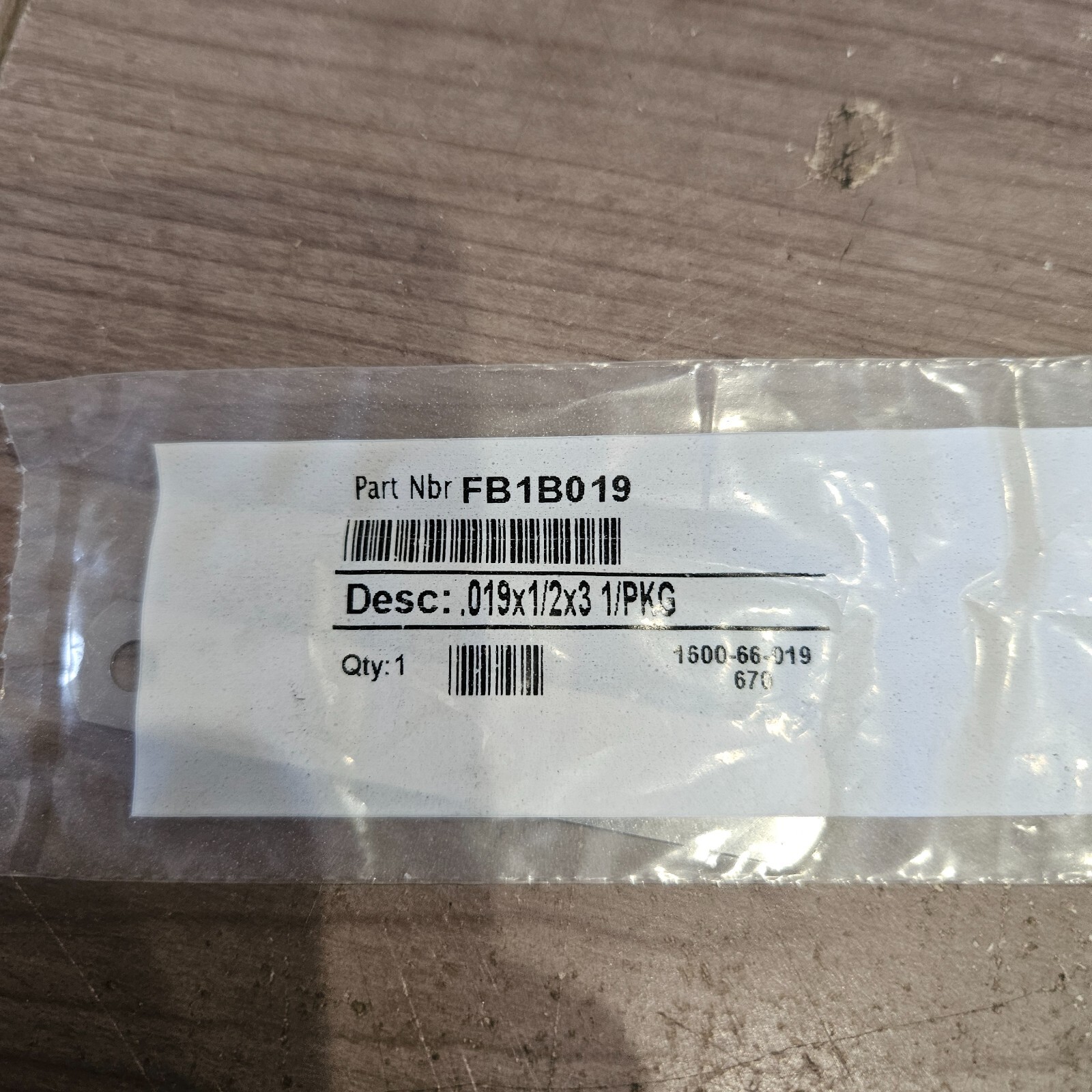 Snap-On 0.019″ (0.483 mm) Flat 3″ Feeler Gauge Blade FB1B019