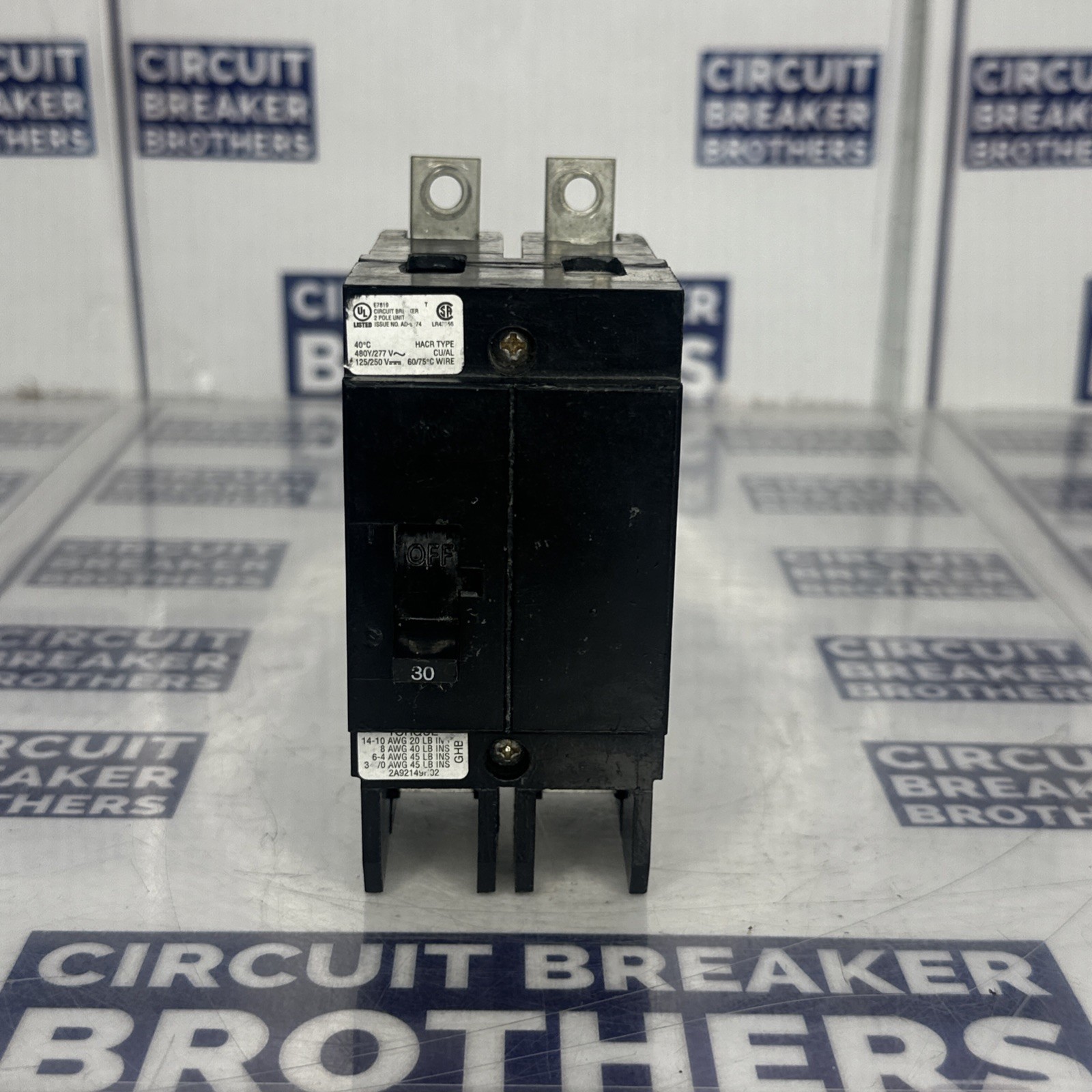 Eaton GHB2030 30 Amp 480/277V 2 Pole Circuit Breaker-Warranty (Ship Same Day)