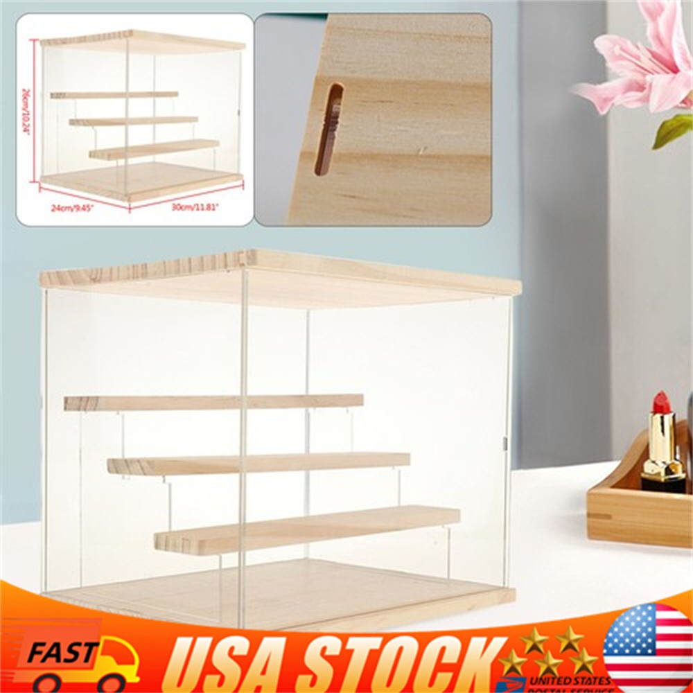 Clear Acrylic Countertop 11.81″x9.45″x10.24″ Display ShowCase Box Cabinet