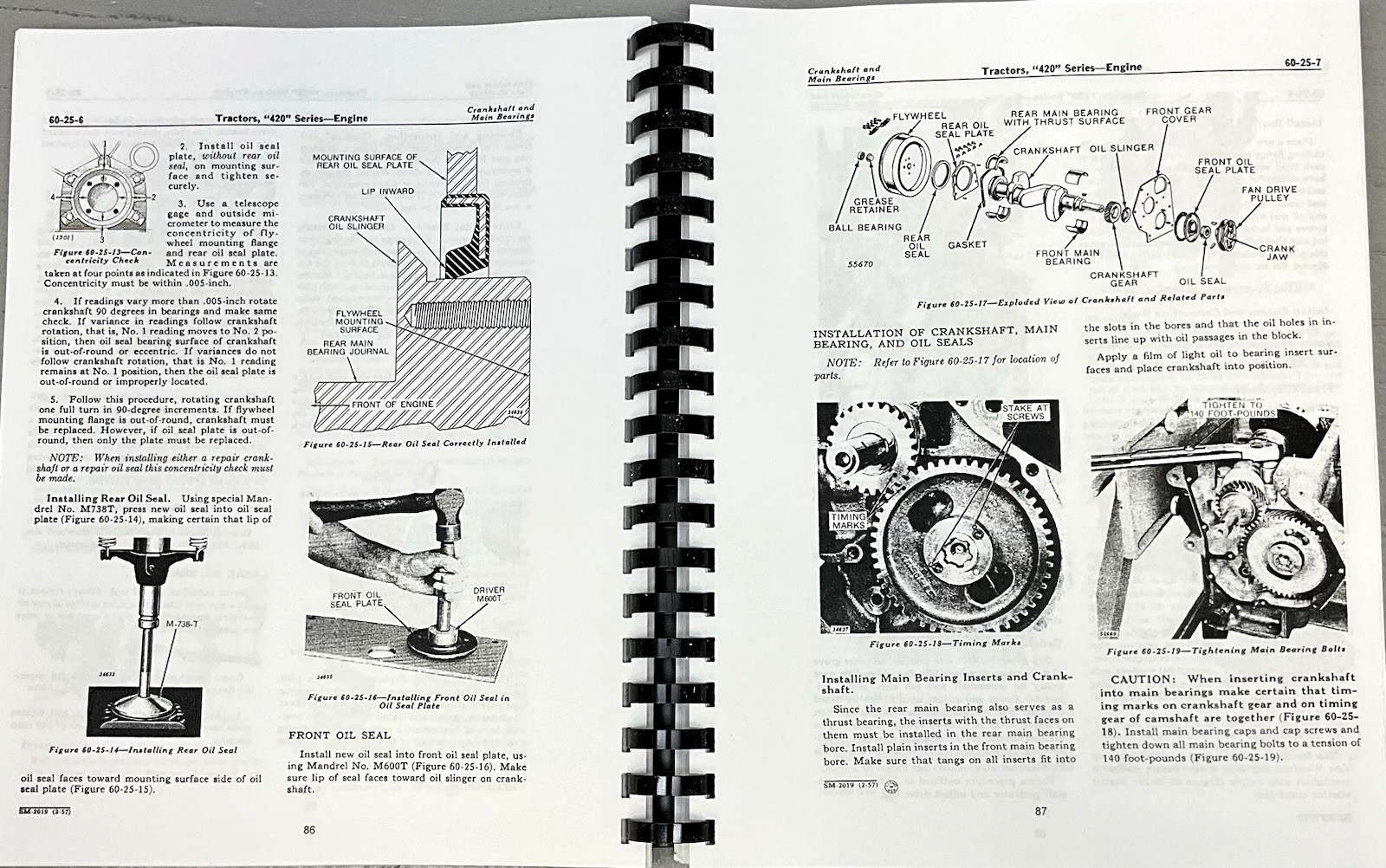 Master Service Manual fits John Deere 420 430 Tractor Technical Repair Shop Book