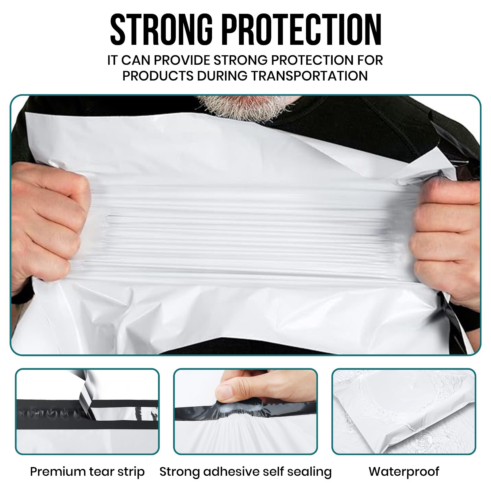 Choose Size Poly Mailers Shipping Envelopes Self Sealing Plastic Mailing Bags