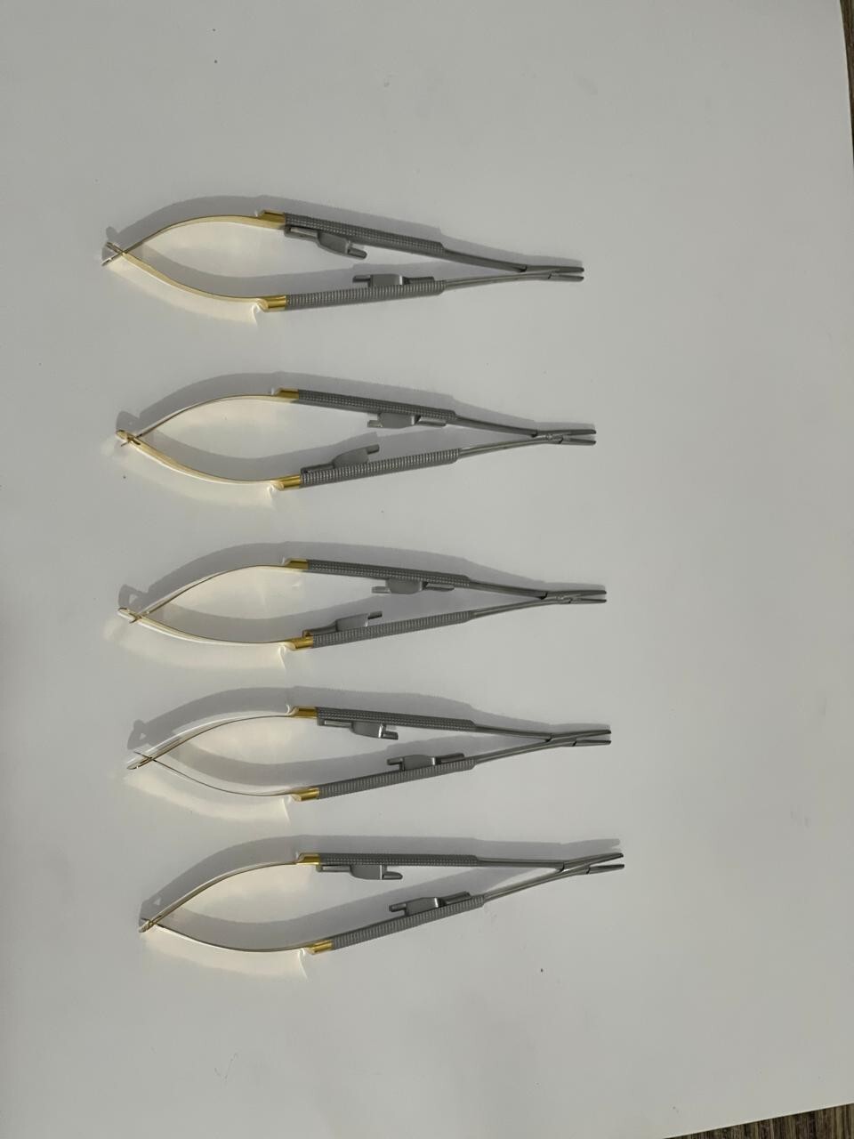 Lot of 5 HU FRIEDY Castroviejo straight Needle Holder 5.5″ 14cm NH5020R