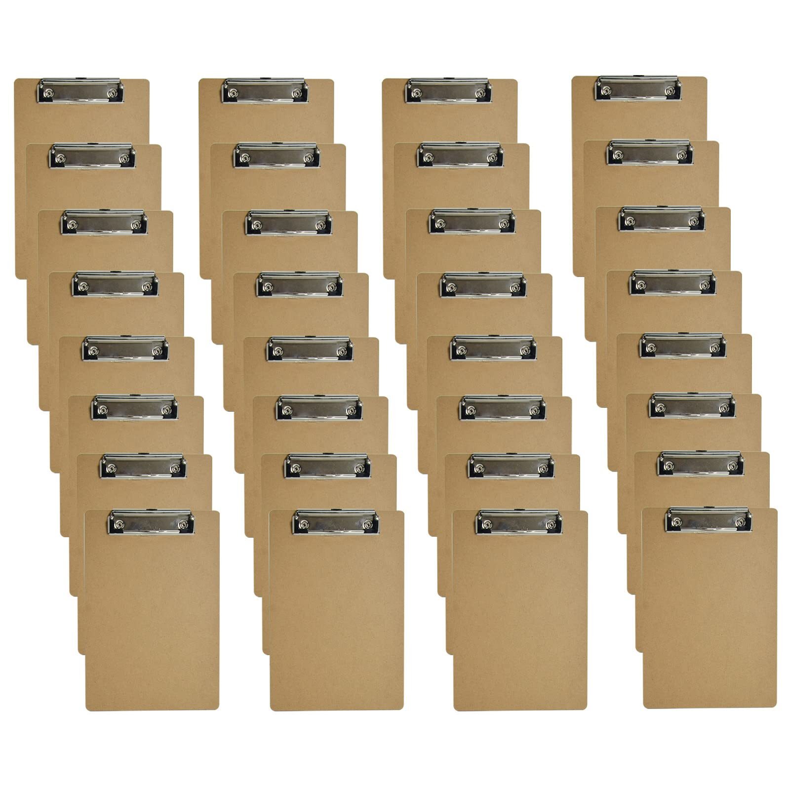 Mini Clipboards 32 Pack Memo Size 6 x 9 Inches Bulk Small Clip Boards for Cla…
