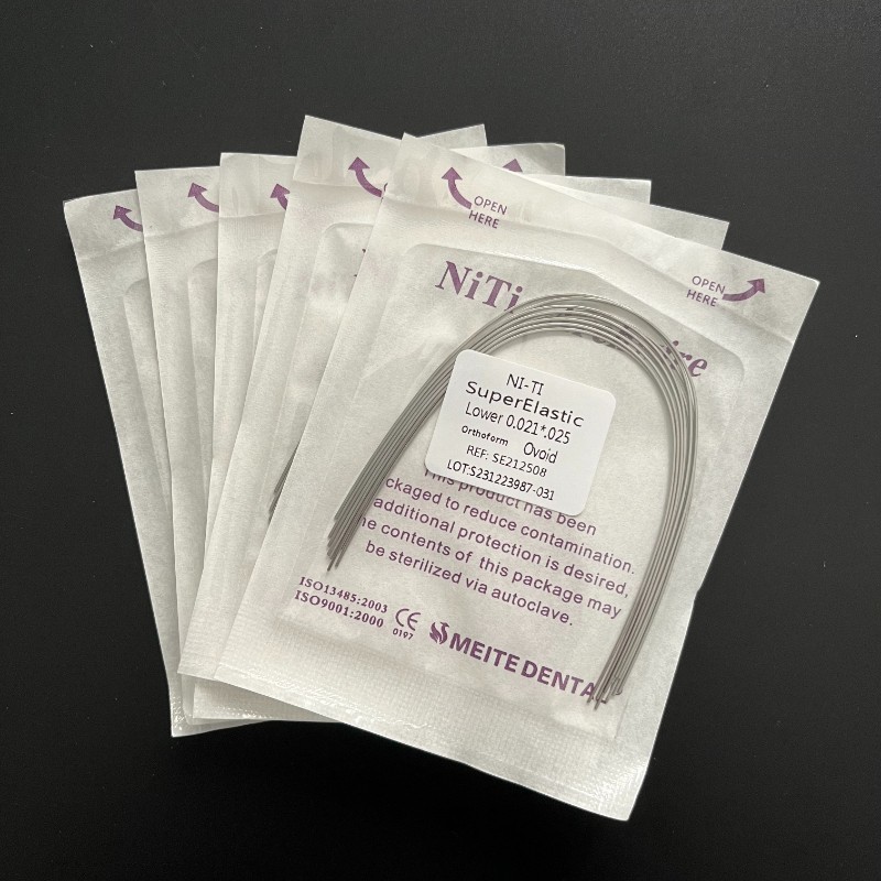 Dental Orthodontic Niti Super Elastic Ovoid/Natural Rectangular/Round Arch Wire