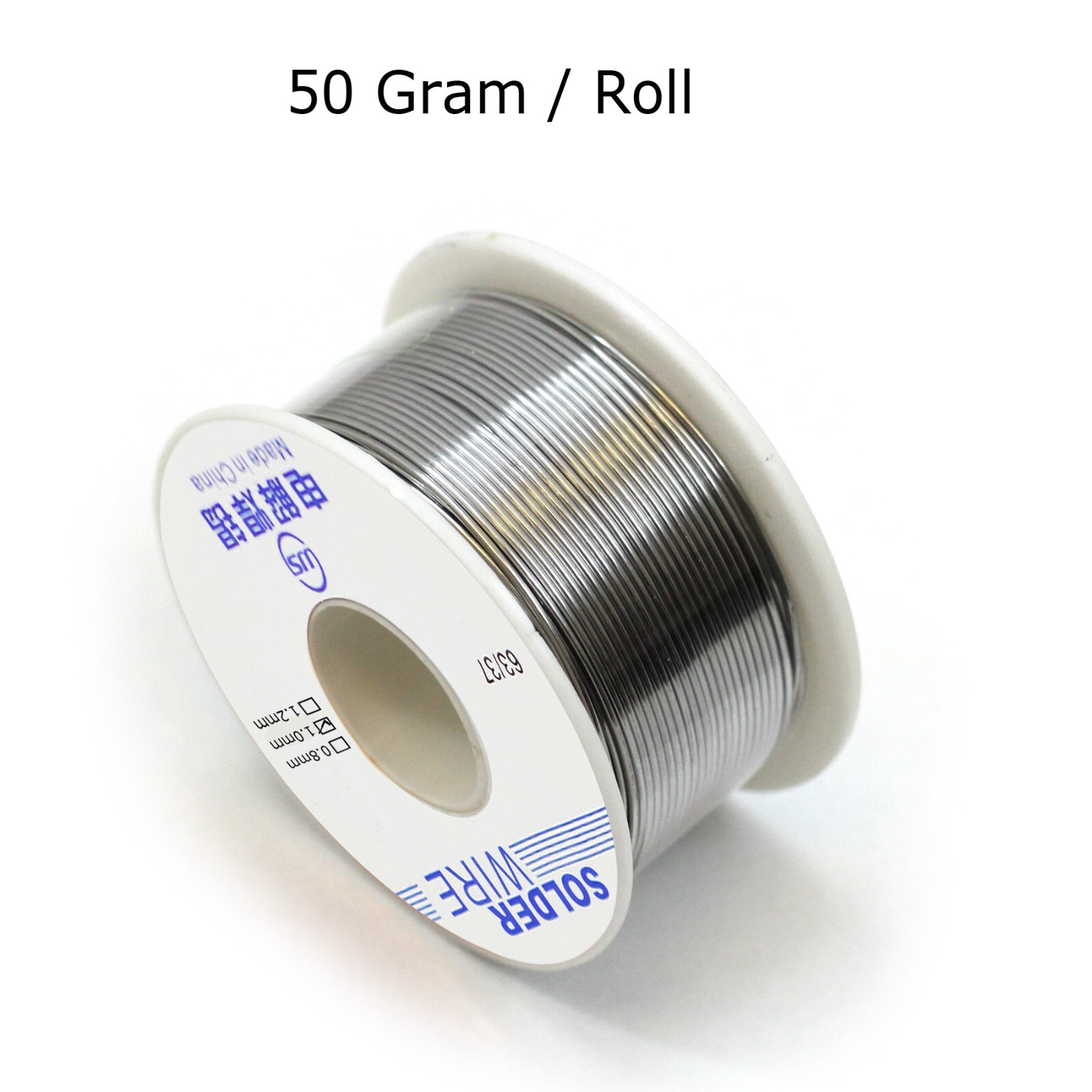 63 37 Tin Rosin Core Solder Wire Electrical Soldering Sn60 Flux .031″/1.0mm 50g