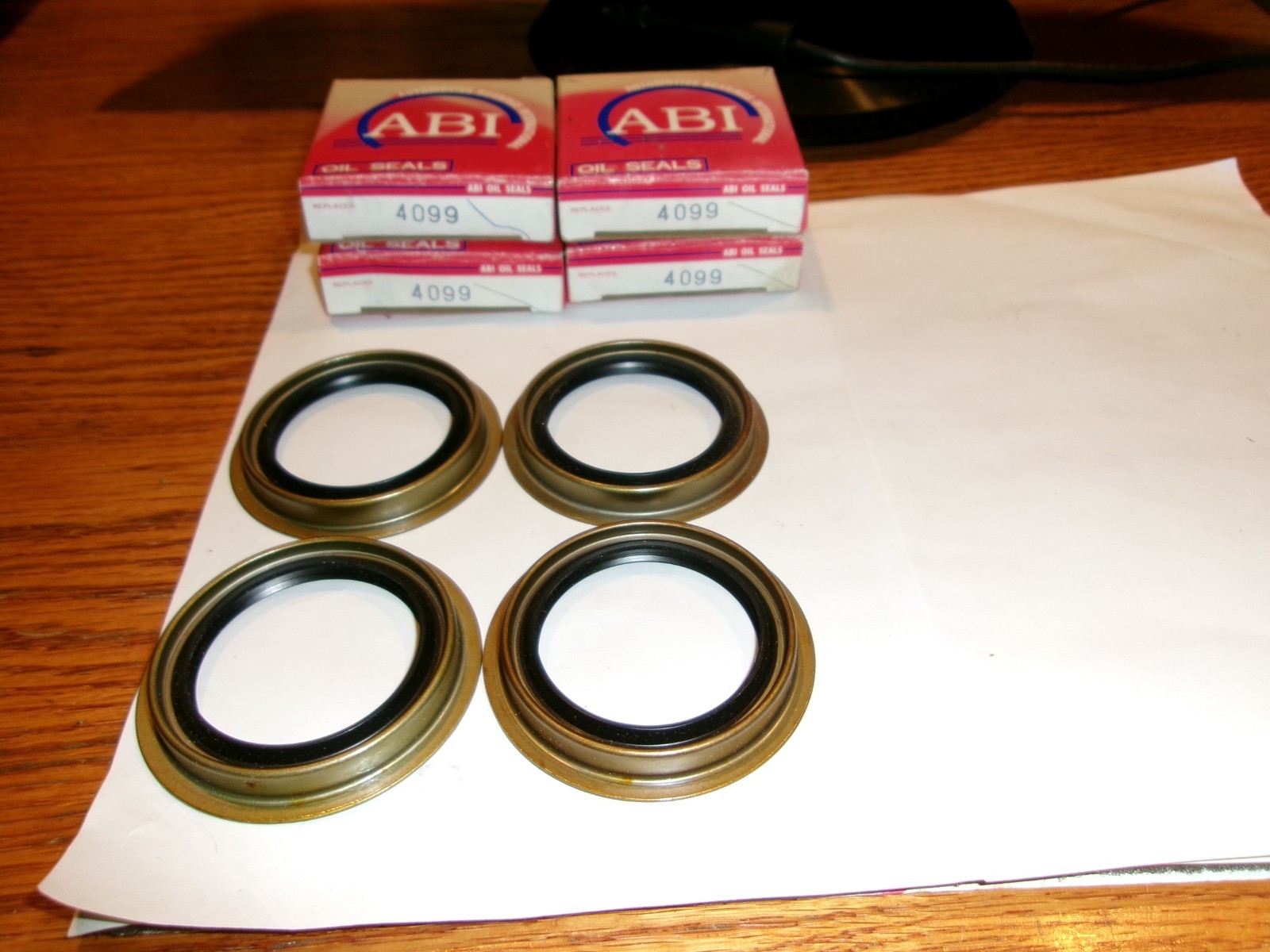 4 (four) ABI 4099 OIL SEALS = $19.96 = $4.99 EACH = FREE SHIPPING ~CR 16599