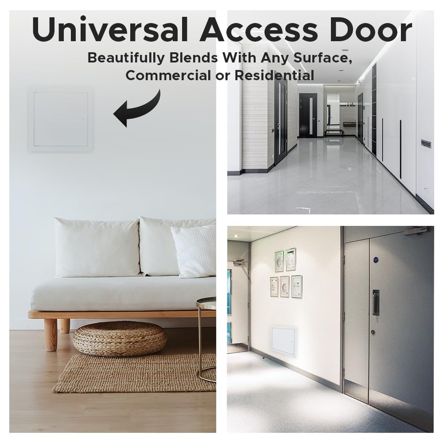 Best 8″ x 8″ Universal Access Panel – Flush Steel Door with Exposed Flange fo…
