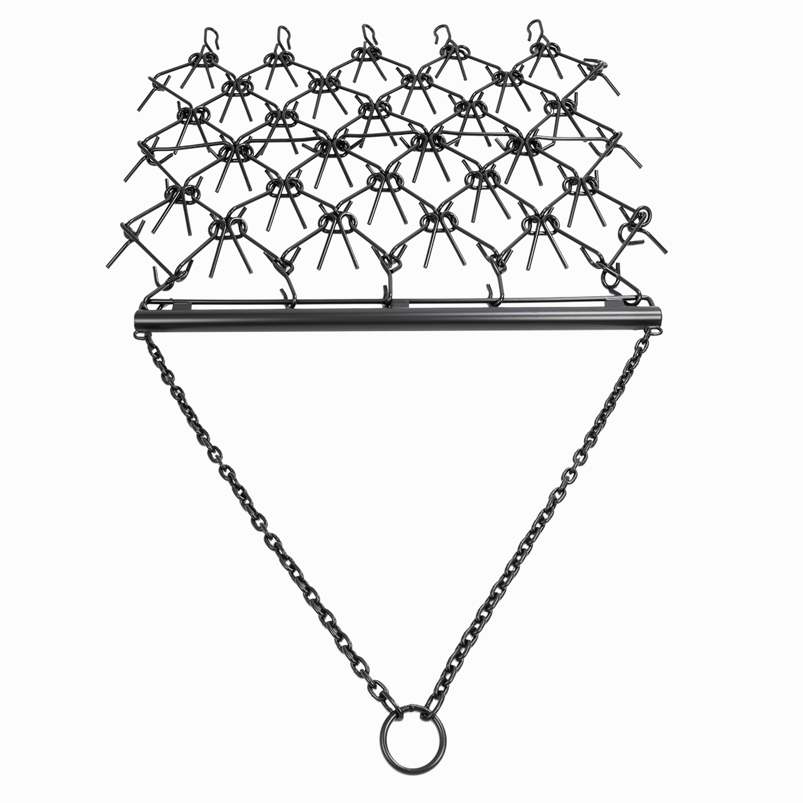 Steel Drag Harrow 4X4FT Heavy Duty Chain For ATV UTV Tractor Leveling Grading