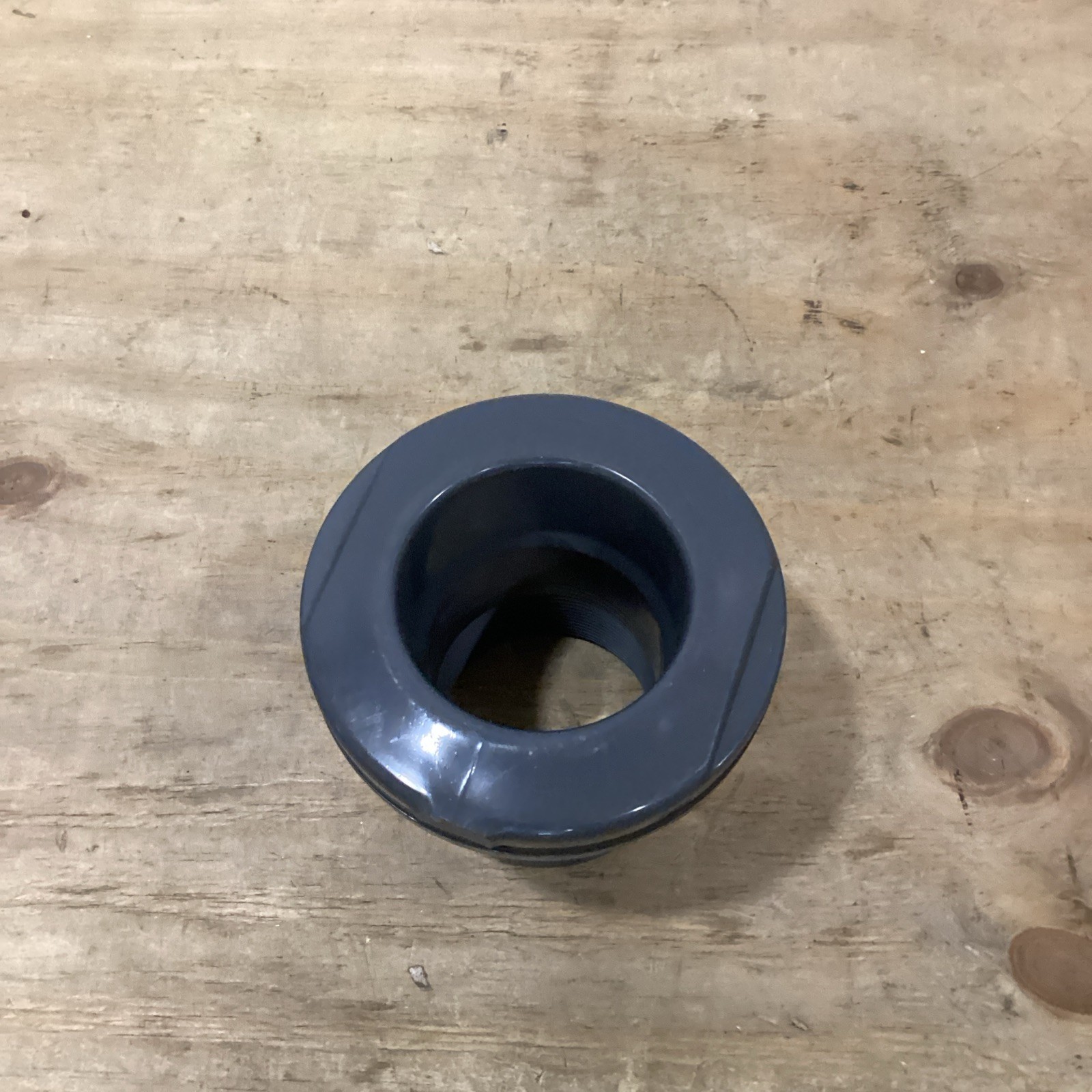 Spears 3″ PVC Bulkhead Tank Adapter Fitting SCH 80 NSF-61 4-5/8″ Hole Gray