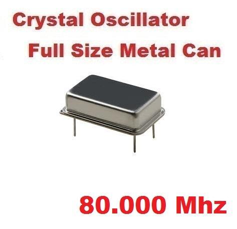 80.000Mhz 80.000 Mhz SARONIX CRYSTAL OSCILLATOR FULL CAN ( Qty 10 ) *** NEW ***