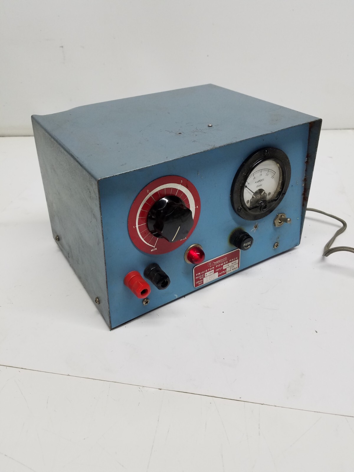 Needco K-100 Frigistor Power Pack Variable DC Supply 1.2v, 20a ~ Vintage