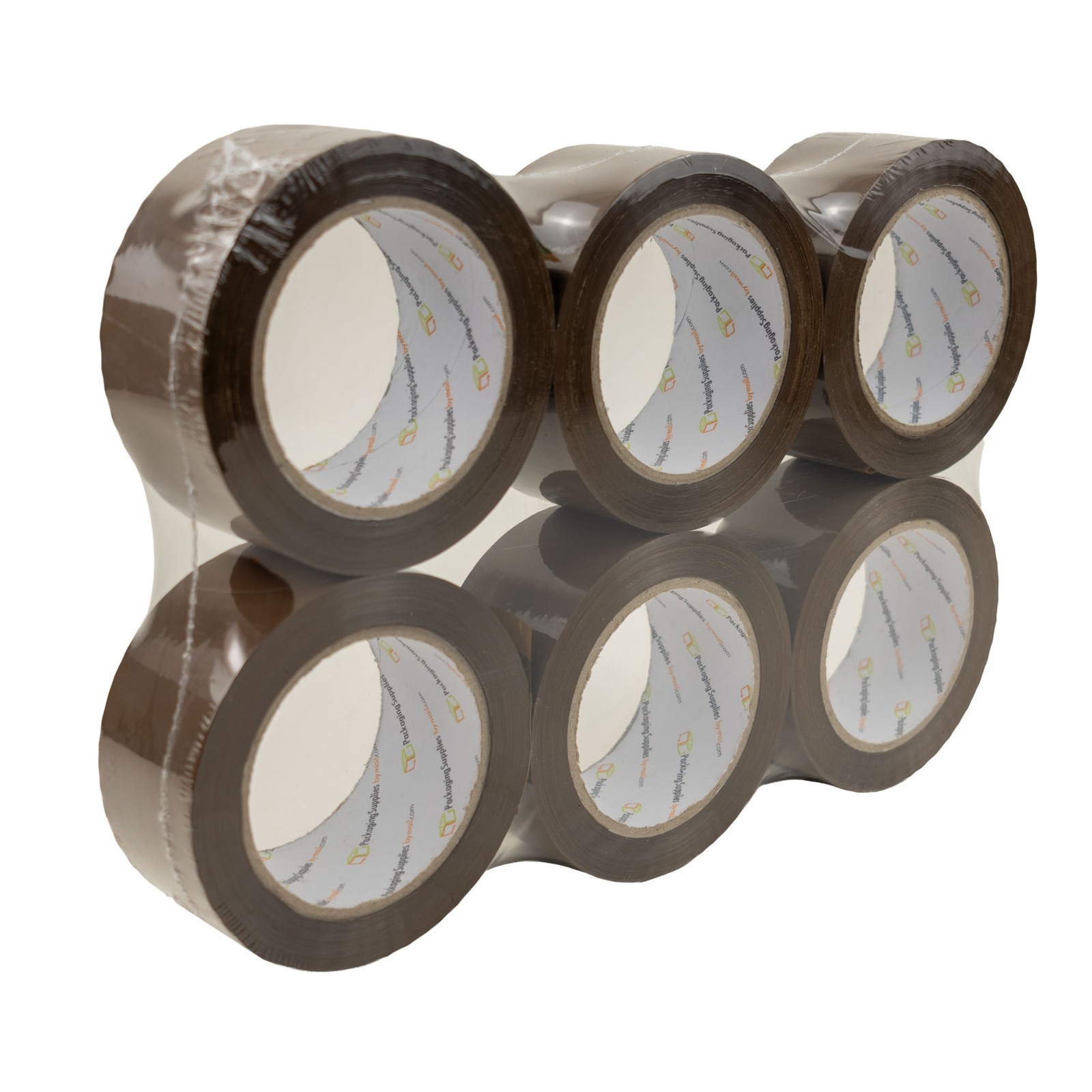 12 RLS Brown Carton Sealing Packing Tape 2″x110 Yards 1.75Mil Tan Packing Tape