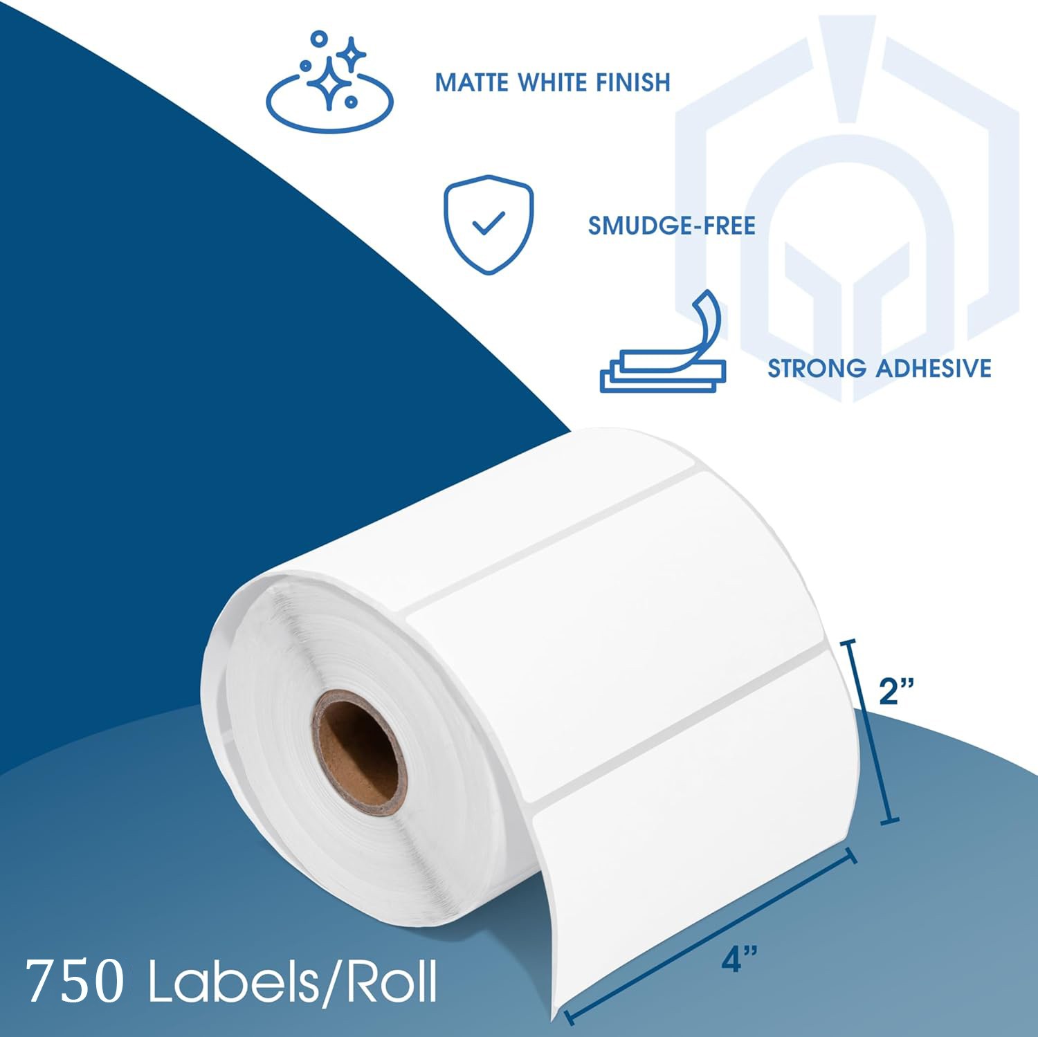 4″x2″ Direct Thermal Labels Barcode Stickers 750/Roll for Zebra & Rollo Printer