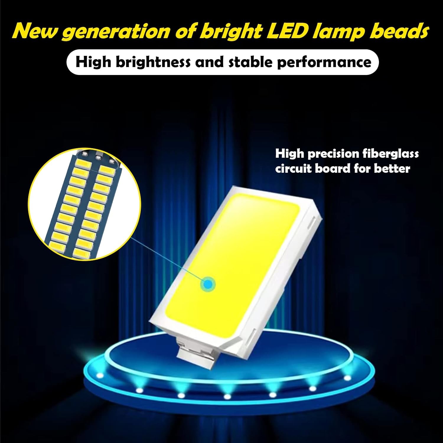 Auto 578 211-2 212-2 LED Festoon Bulb 41mm 42mm (1.65in) for Size: 4 PCS #42MM