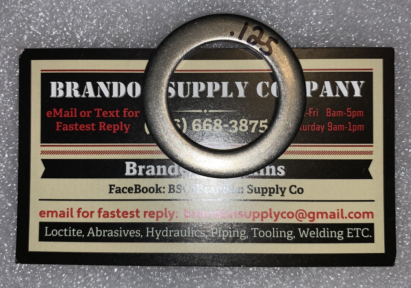 ONE (1) Stainless SS Round Shim I.D: 1.005″ O.D: 1.500″ You Choose Thickness