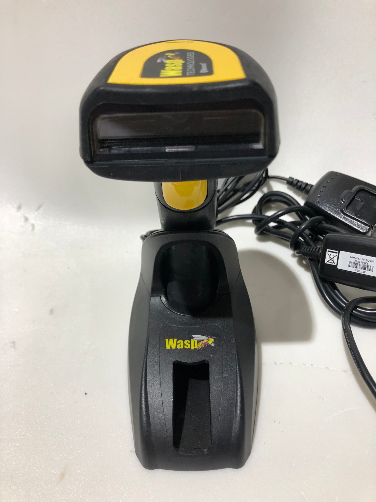 Wasp Wireless Barcode Scanner WWS-800 C Scanner Cradle Power Adapter Data Cable