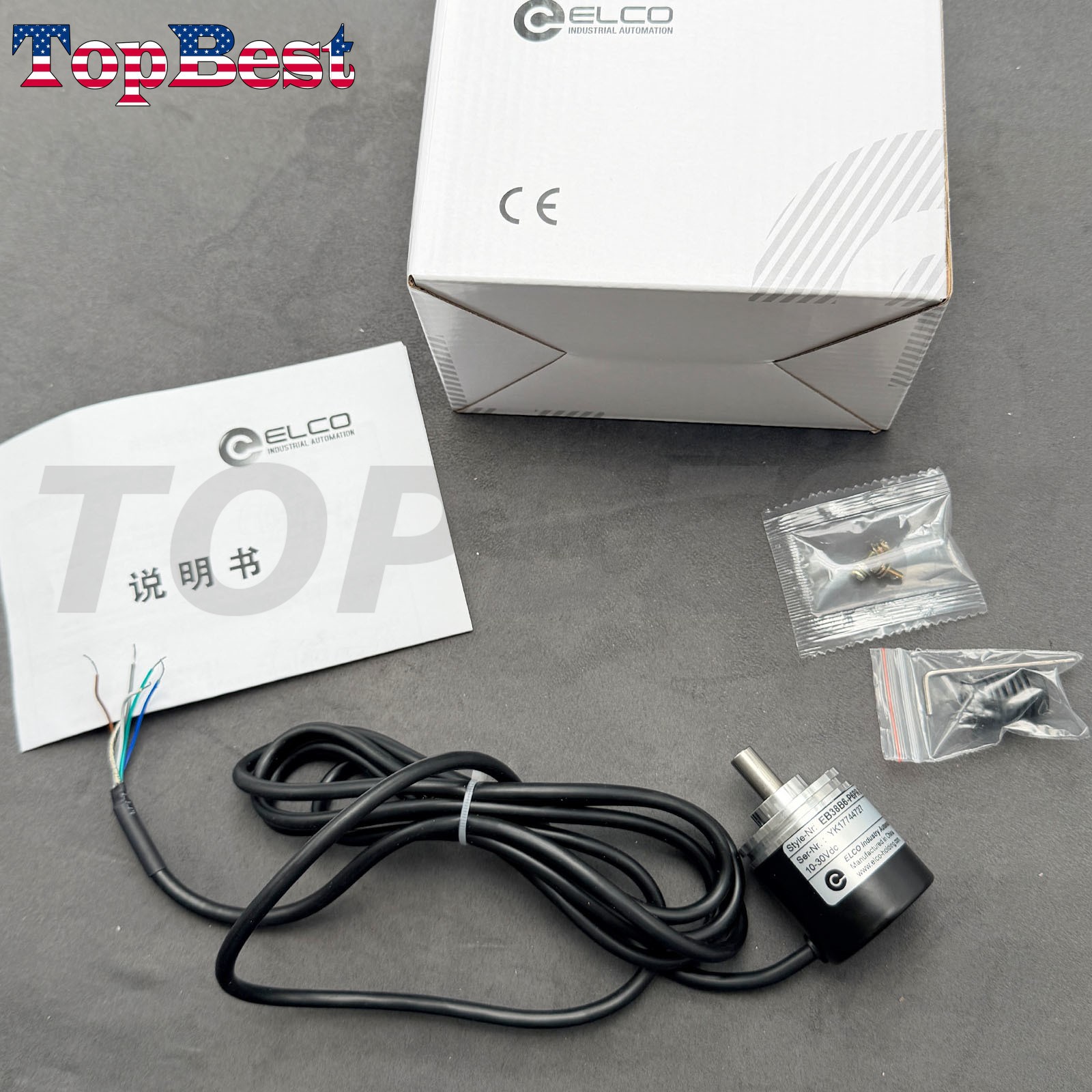 EBB38B6-P6PR-2000 Rotary Encoder for ELCO 2000 Pulse Incremental Encoder