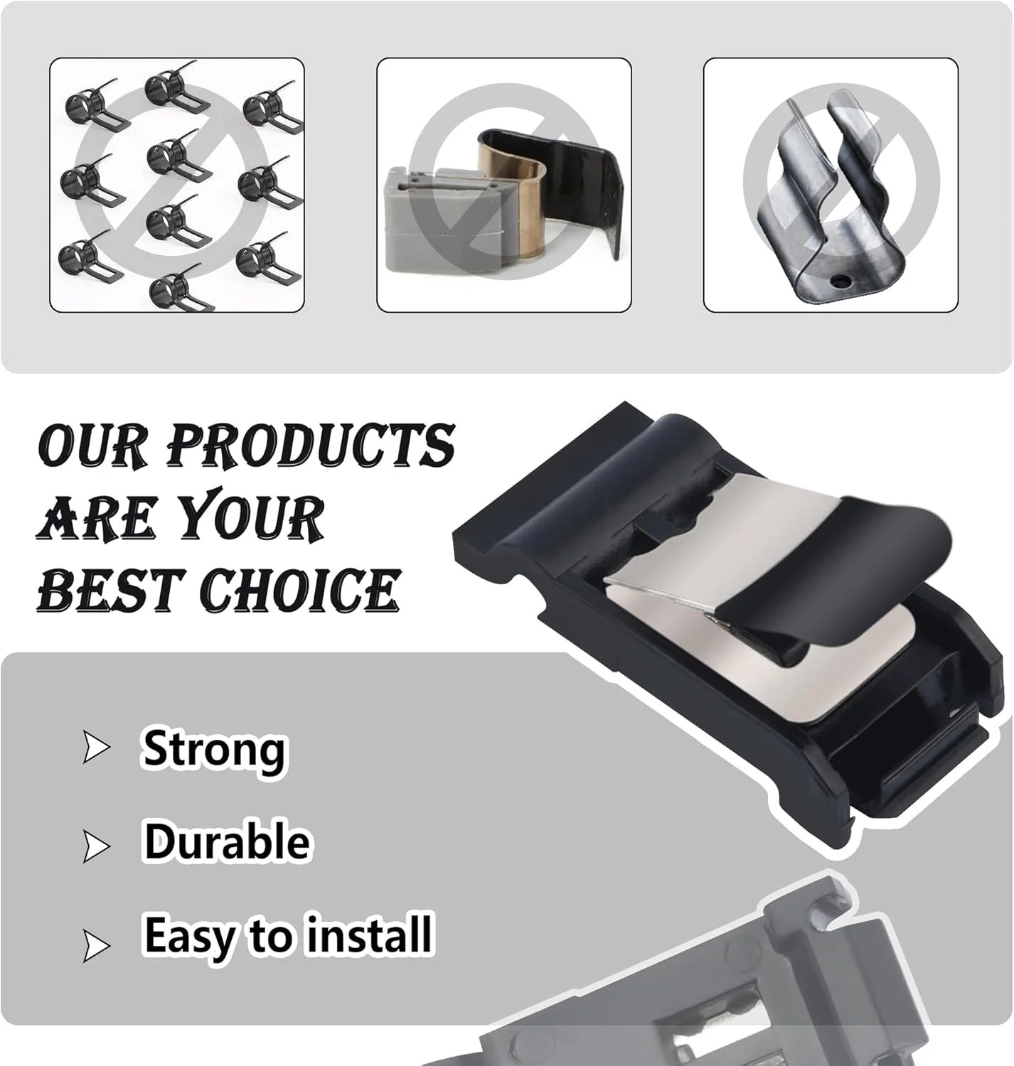 Fuel Door Spring Clip Gas Tank Door Cover For Toyota 2019-2022 Avalon Camry RAV4