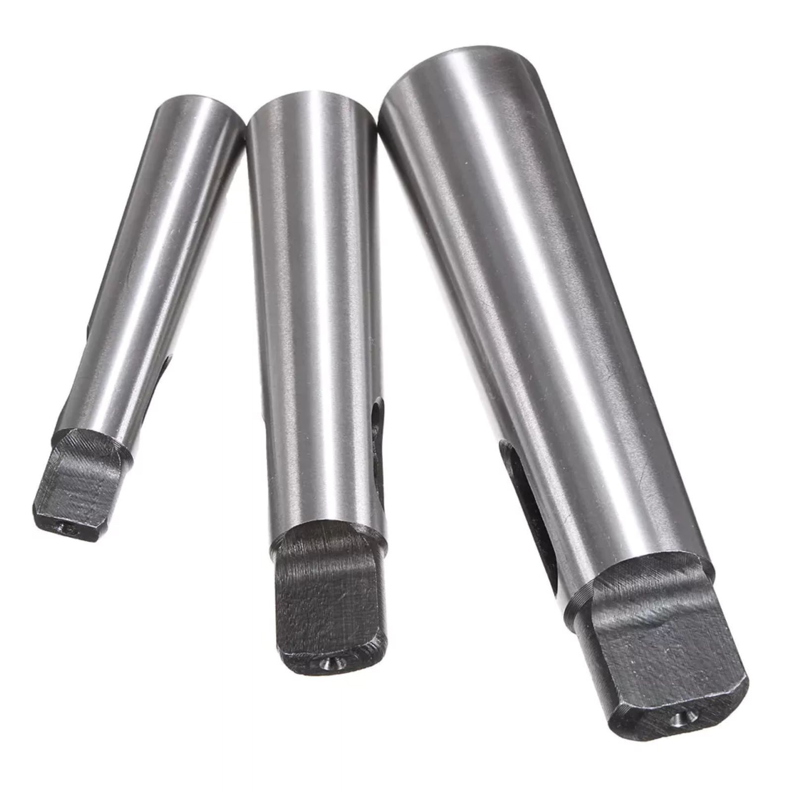 3pcs Morse Taper Adapter Reducing Drill Sleeve achieving a hardness of 50 HRC