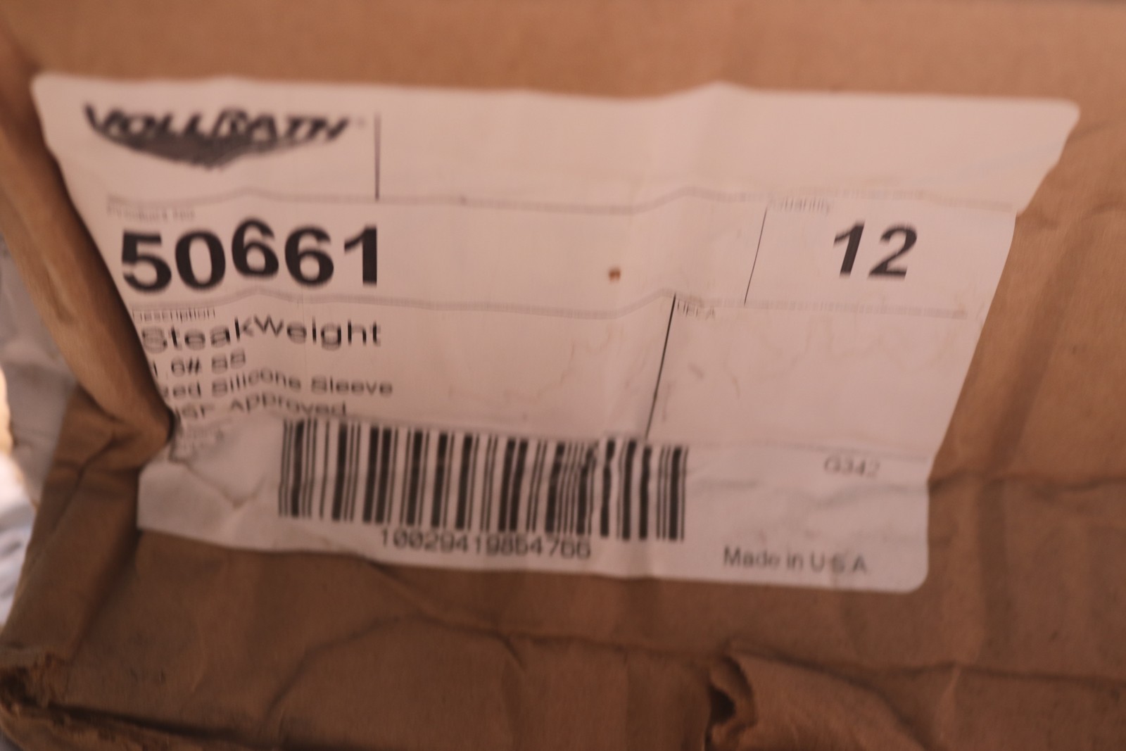 (1-Pk) Vollrath Red Handled 1.6 Pound Steak Weights 50661