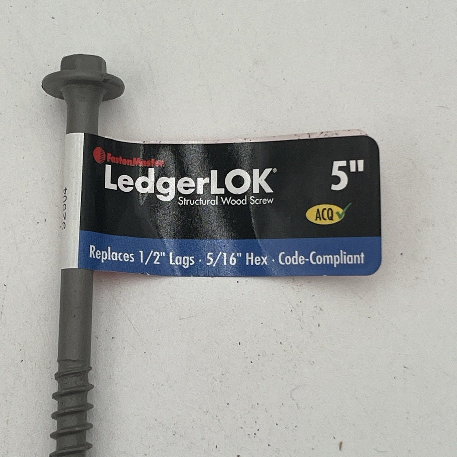 NEW!! 75-Pack FastenMaster LedgerLOK 5” Structural Wood Screws – FMLL005