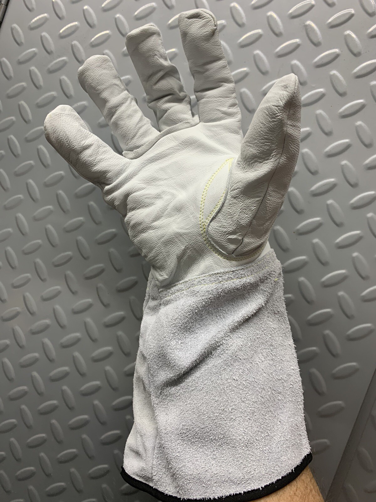 Welding Gloves Leather Goat Skin Tig Mig ANSI A2 Cut Protection S M L XL XXL