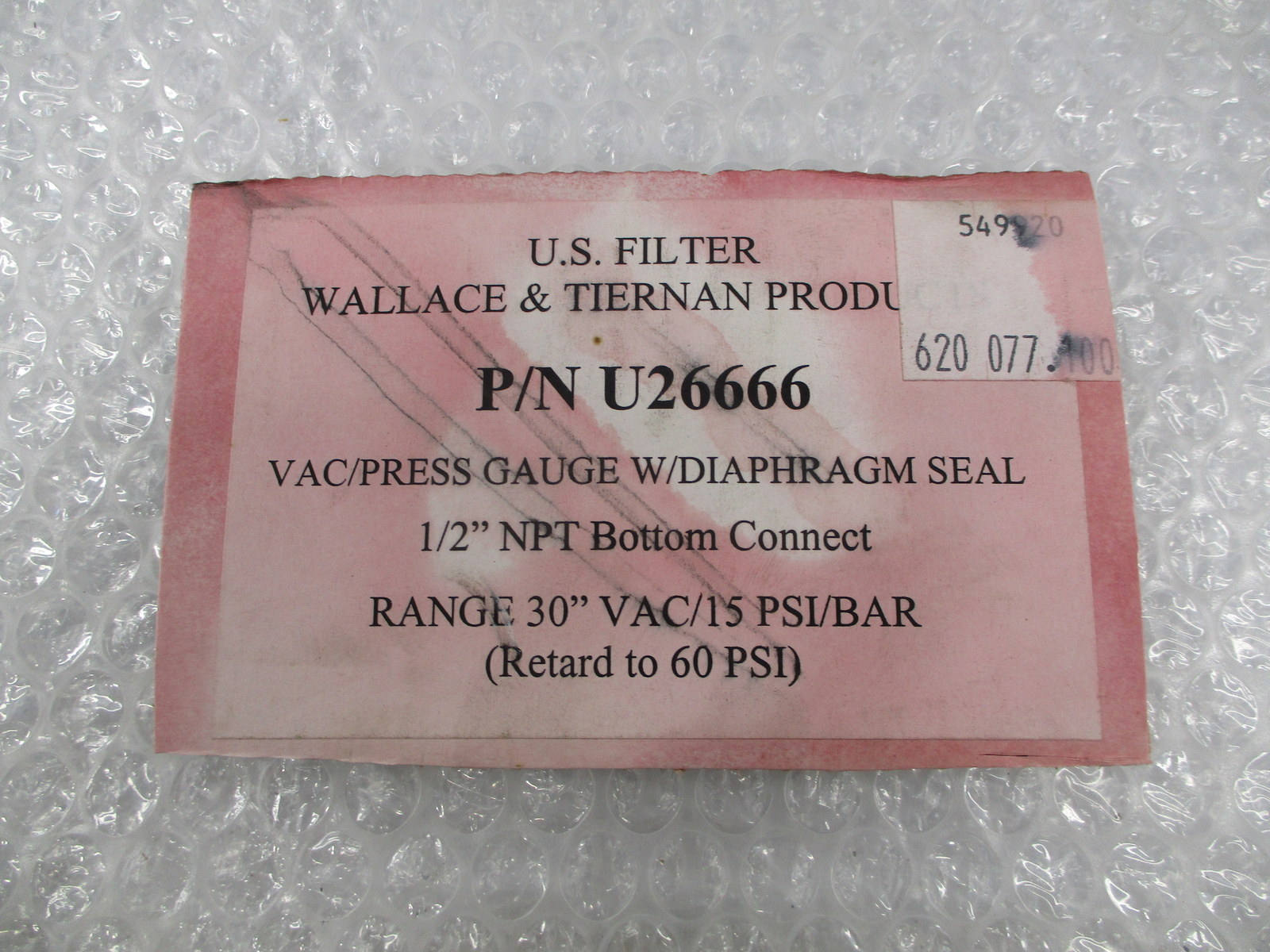 WALLACE & TIERNAN U26666 PRESS GAUGE NSNP