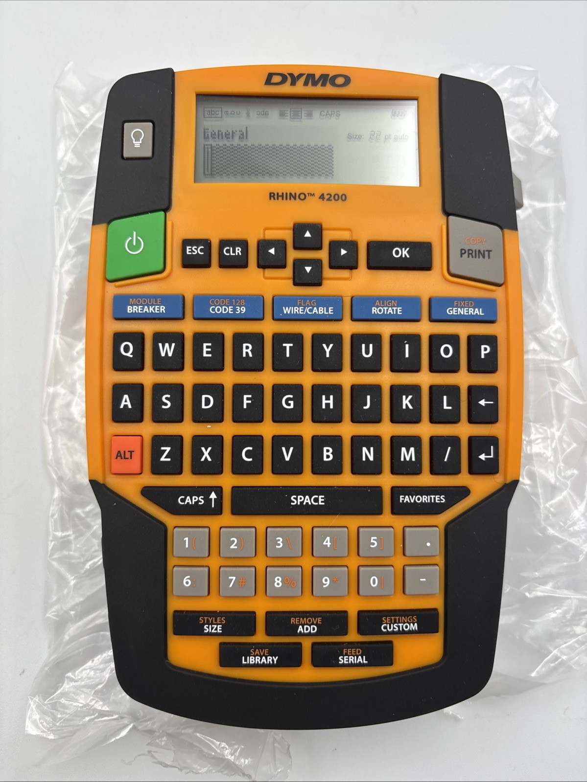 DYMO Rhino 4200 Industrial Label Maker Printer – Open Box, Unit Only No Tape