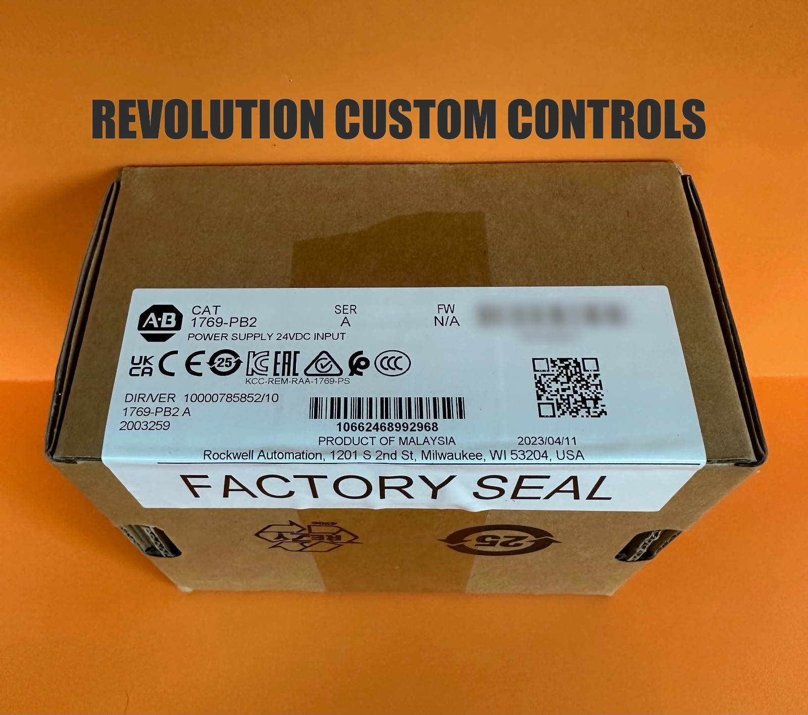 Allen-Bradley 1769-PB2 CompactLogix DC 2A/0.8A Power Supply 1769PB2 New Sealed