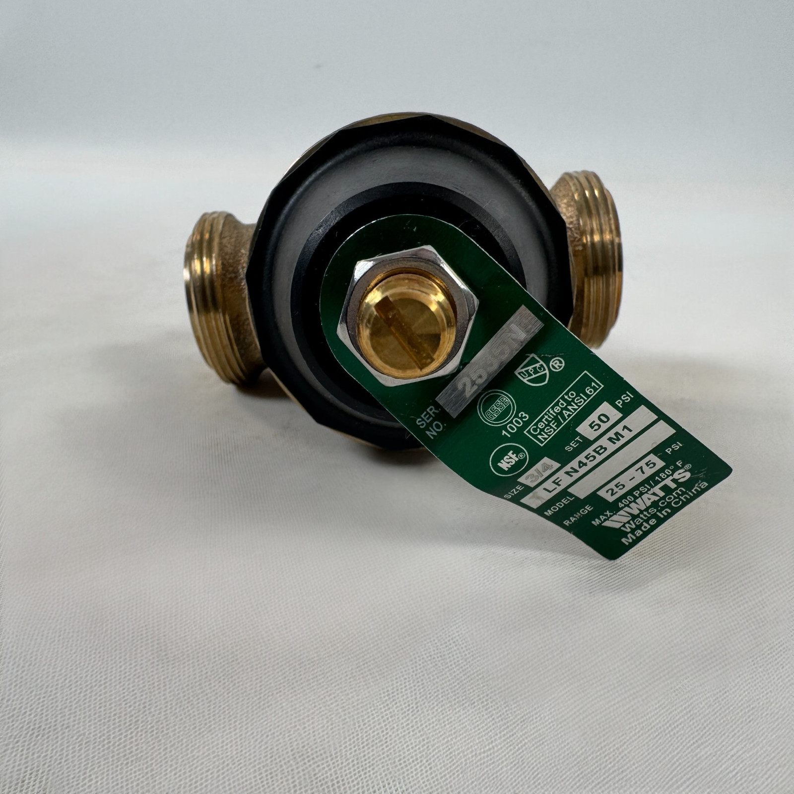 WATTS LFN45B-M1 1” 50 PSI PRESSURE REDUCING VALVE RANGE 25-75