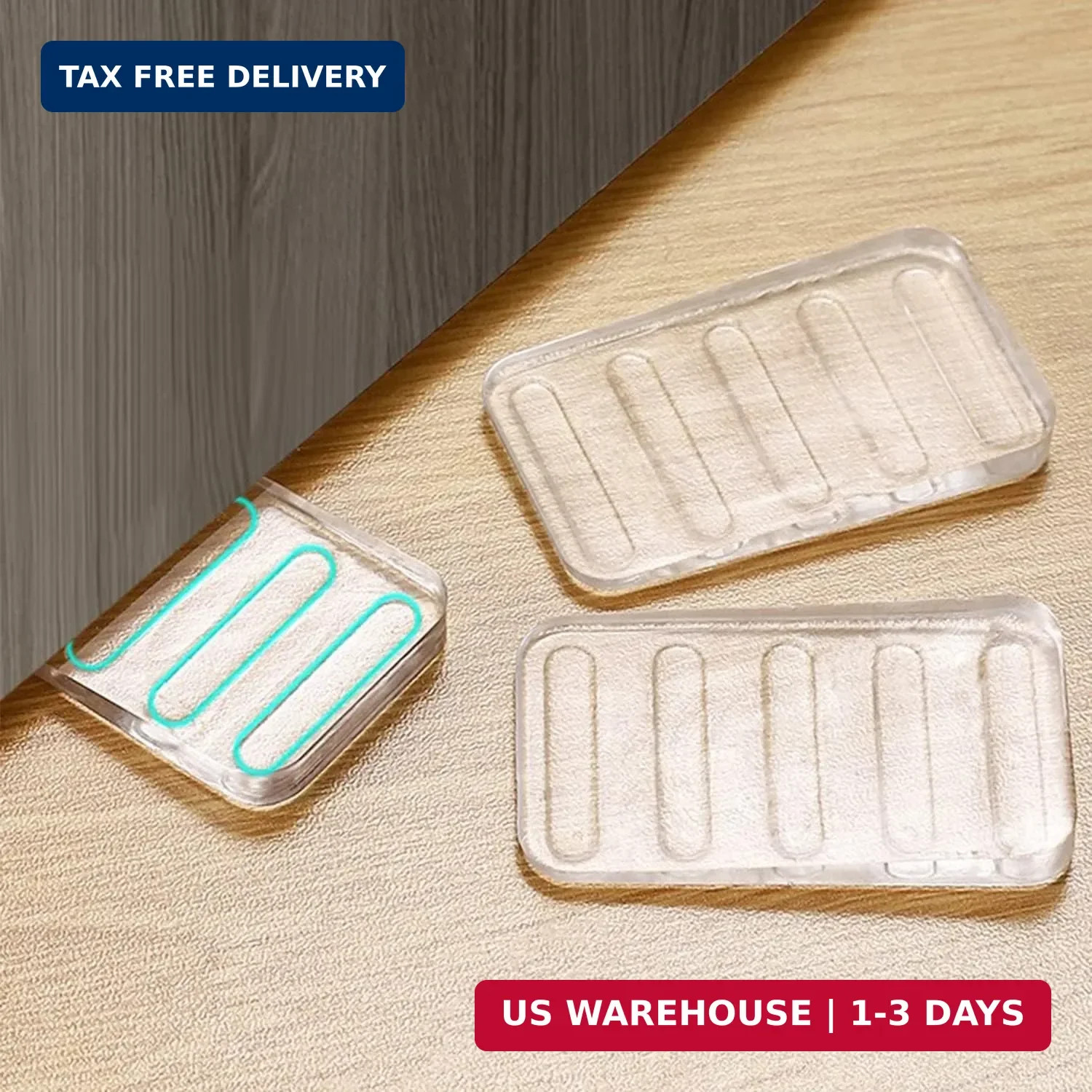8 Pcs Table Wedge Clear Shim, Plastic Shims Levelers Adjustable Blocks Furniture