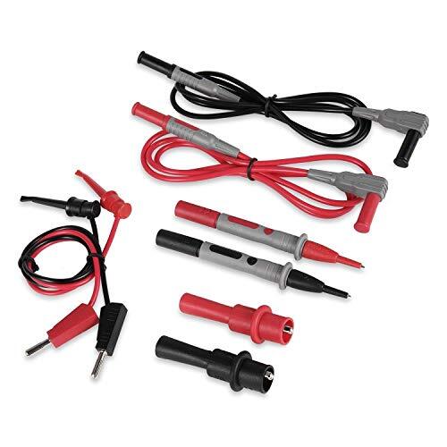 8Pcs Multimeter Test Leads Set w/Alligator Clips,1000V 10A CAT III & CAT IV 600V