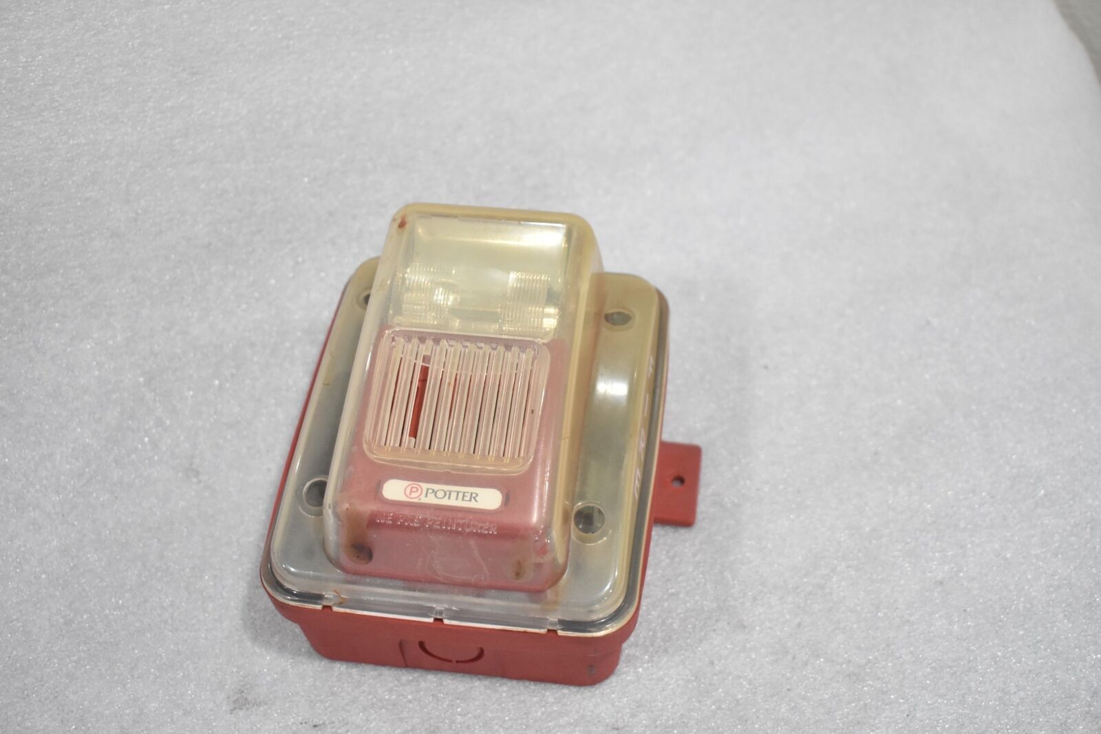 POTTER ELECTRICAL SIGNAL HS-24WR-WP HORN-STROBE RED WEATHERPROOF WALL MOUNT HORN