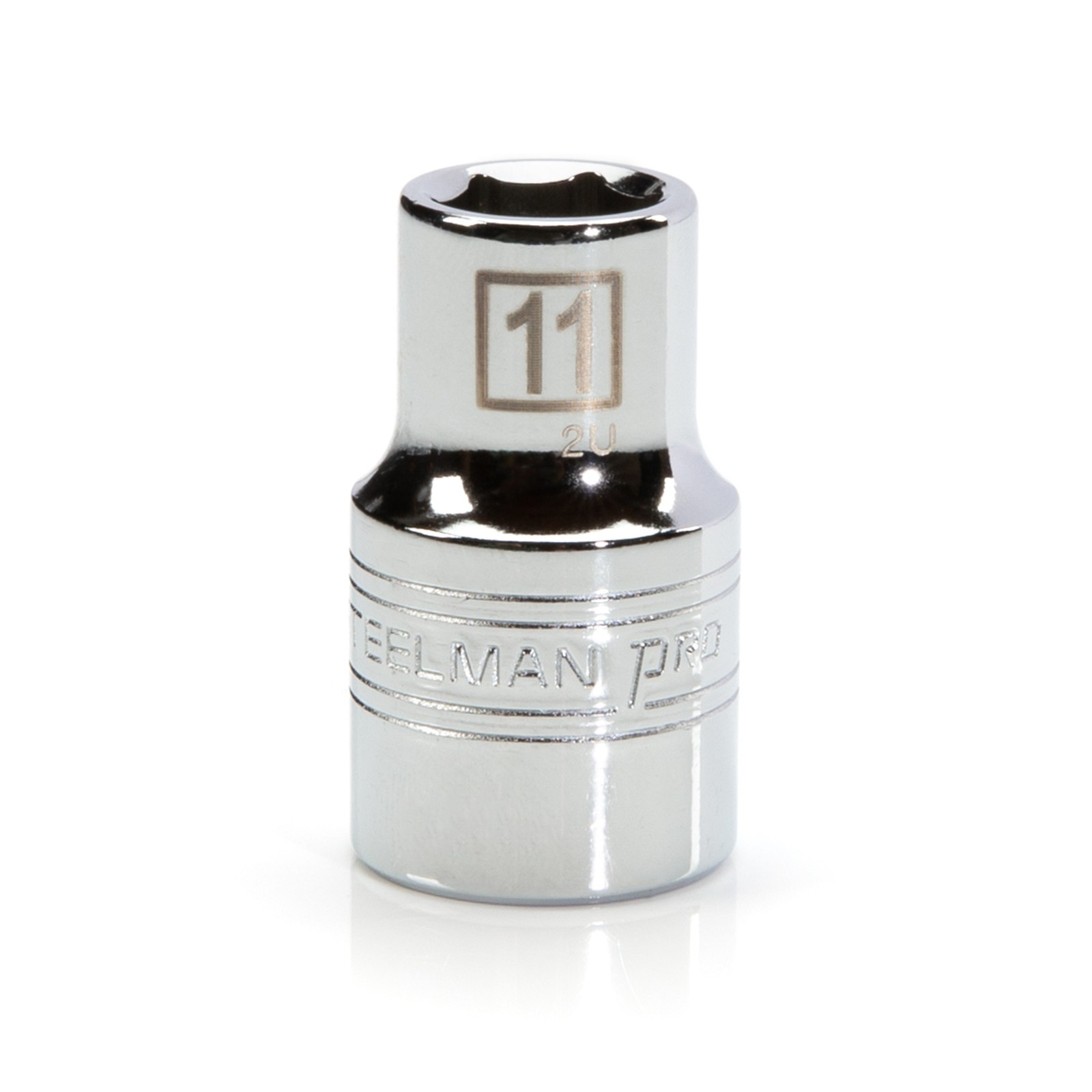 STEELMAN PRO 1/2-Inch Drive x 11mm Shallow 6-Point Metric Socket, 78308