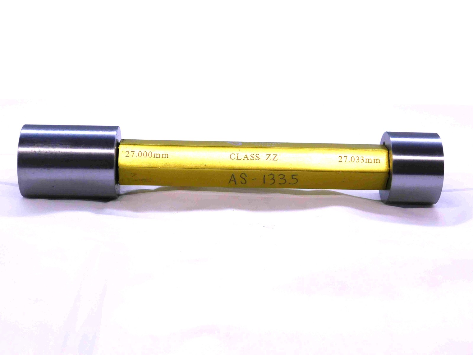 27.000 & 27.033 CL ZZ METRIC PIN PLUG GAGE GO NO GO ONSIZE 27 mm 1.0630 27.00