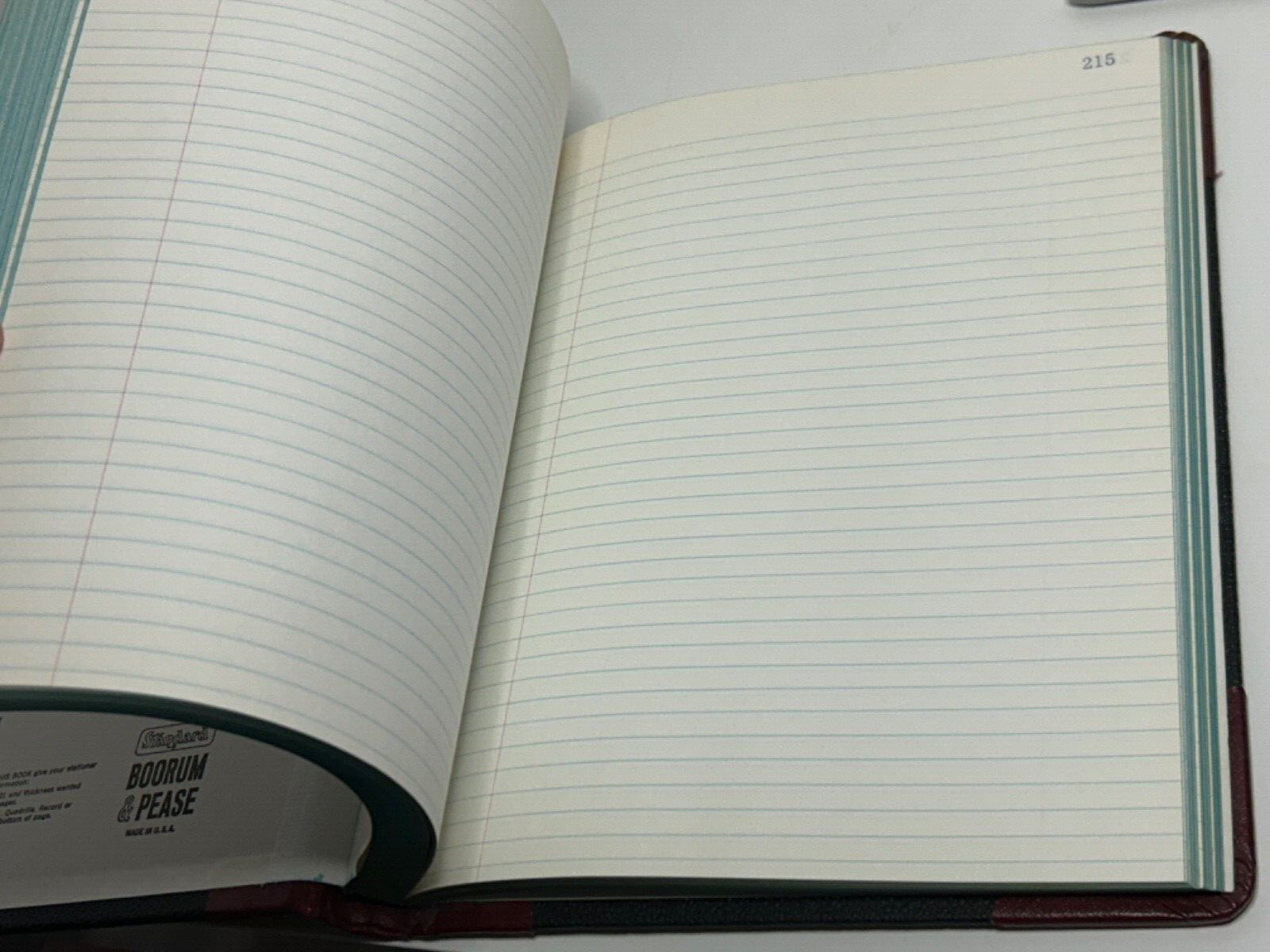Vintage BOORUM & PEASE Account Book Ledger Journal 21 300 REC Made In USA