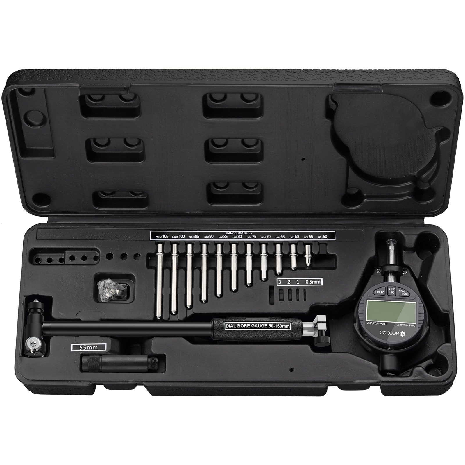 Digital Bore Gauge Set 26 Inch Carbide Anvils Deep Engine Cylinder