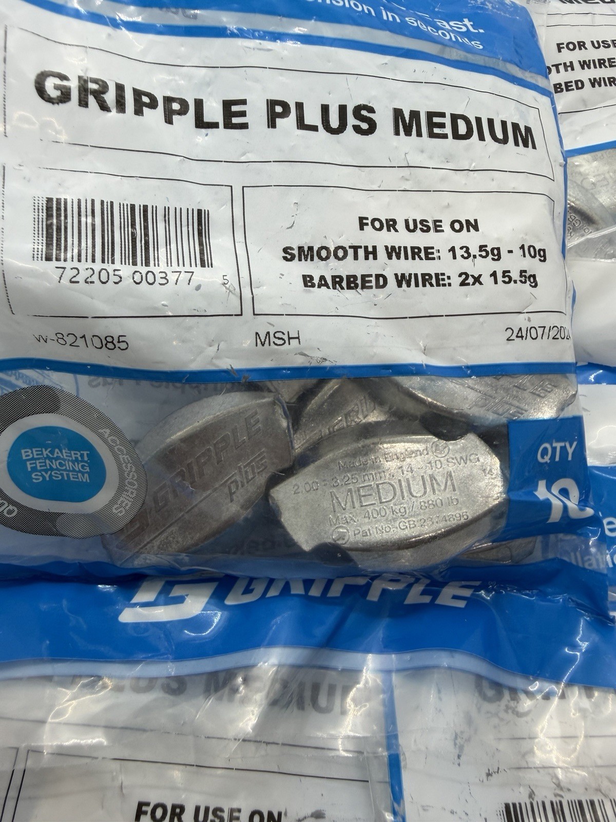 Gripple Plus Medium 100 ct Box with Flag Key-Open Box-