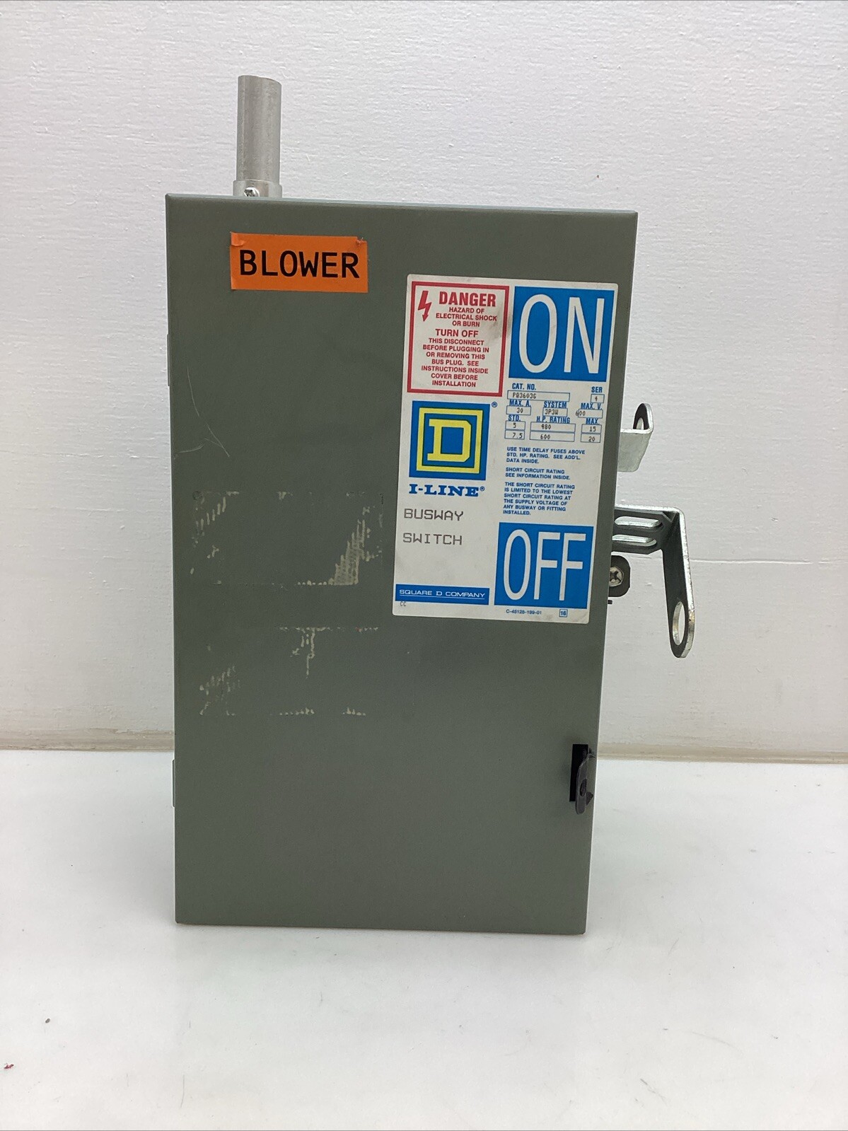 Square D I-Line Busway Unit PQ3603G Series 4 30Amp 600volts Tag #2