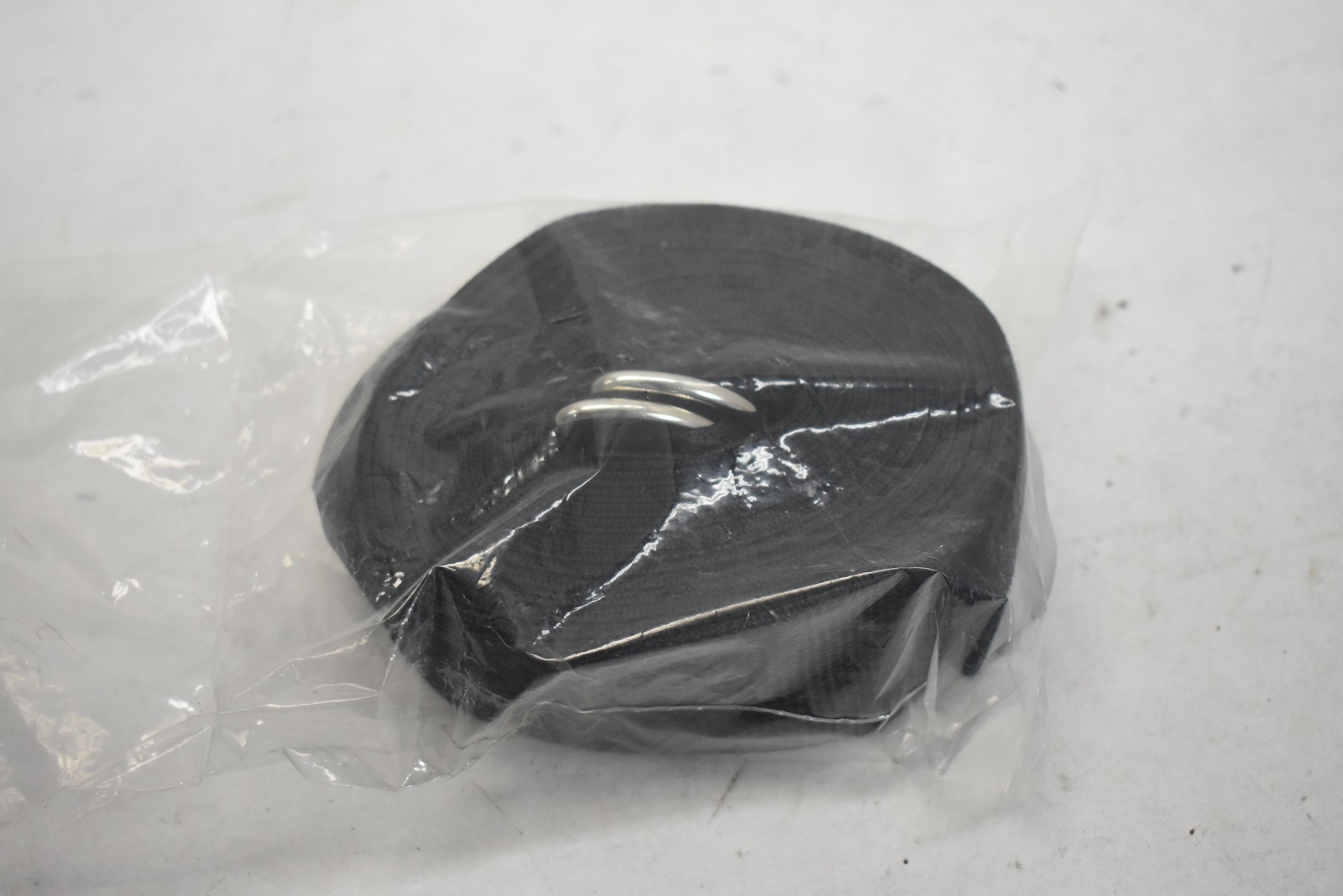 DMS 250201 Black Nylon Medical Webbing Strap Belt Roll Metal D-Rings Made USA