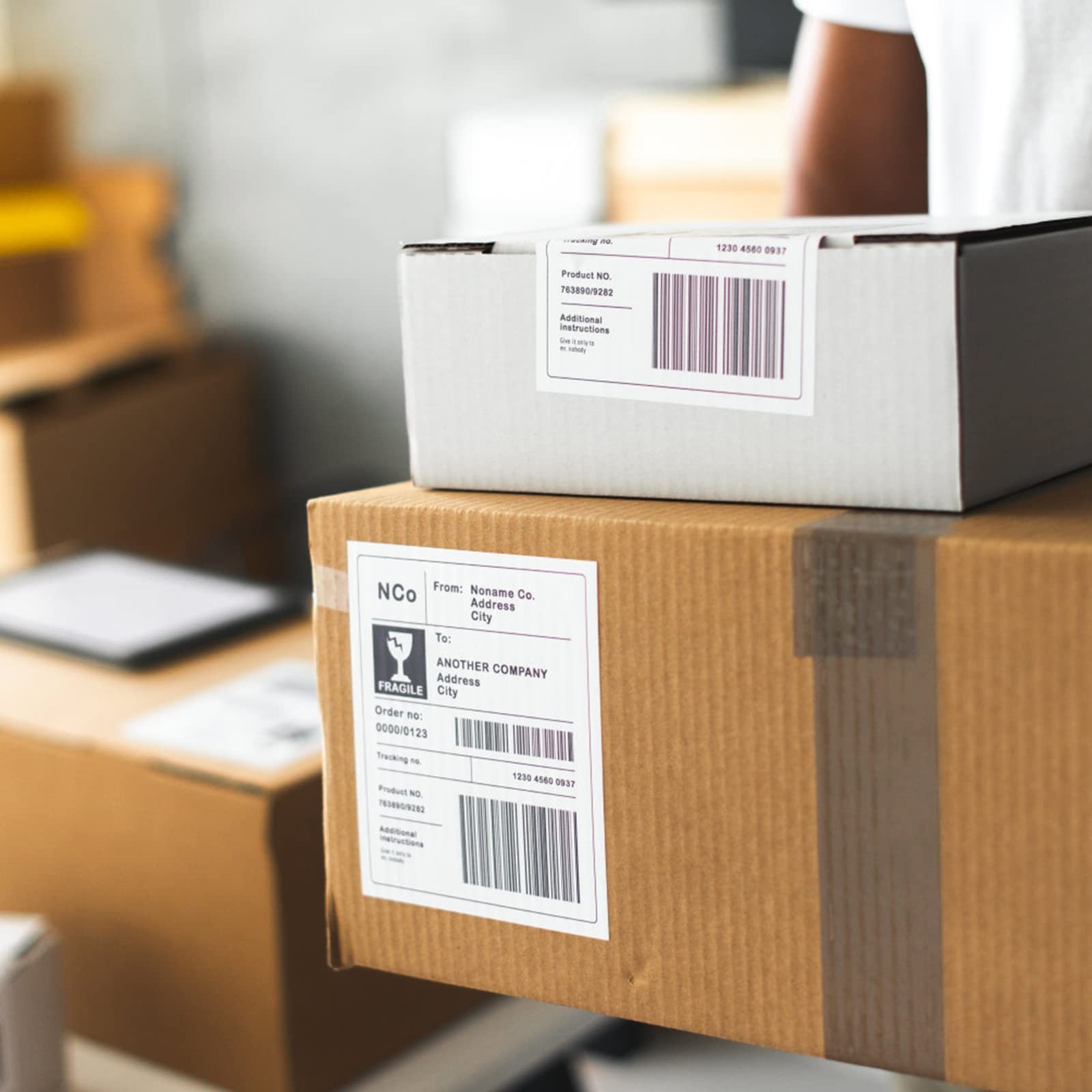BESTIKER [5000Labels] 4″x6″ Shipping Label 250 Labels / Roll, 250 X 20