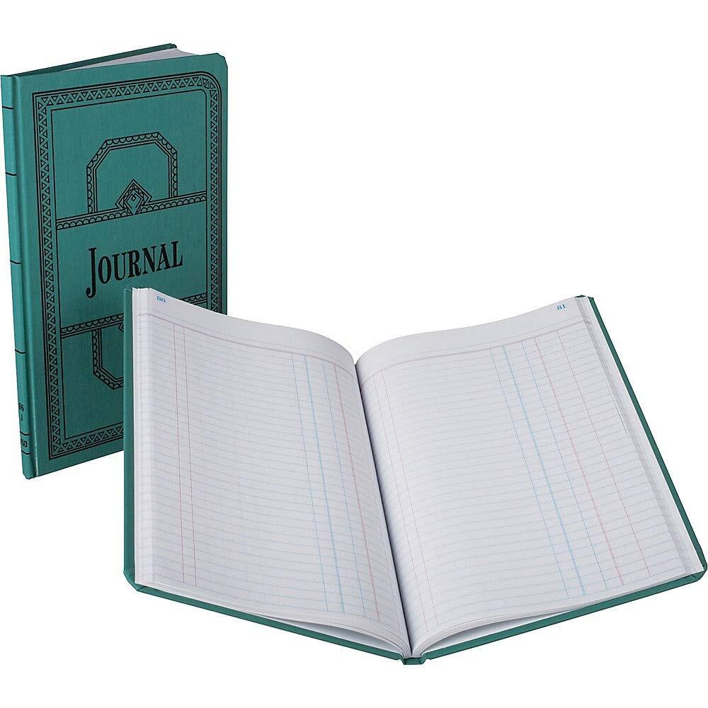 66 Series Account Book Journal Ruled Green 150 Pages 12-1/8″ x 7-5/8″ 66-150-…