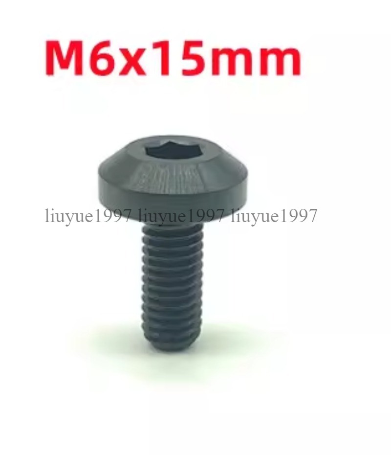 Titanium Bolt M6 M8 Hex Head Ti Screw for Bike Motorcycle 12 15 20 25 30 35 40mm
