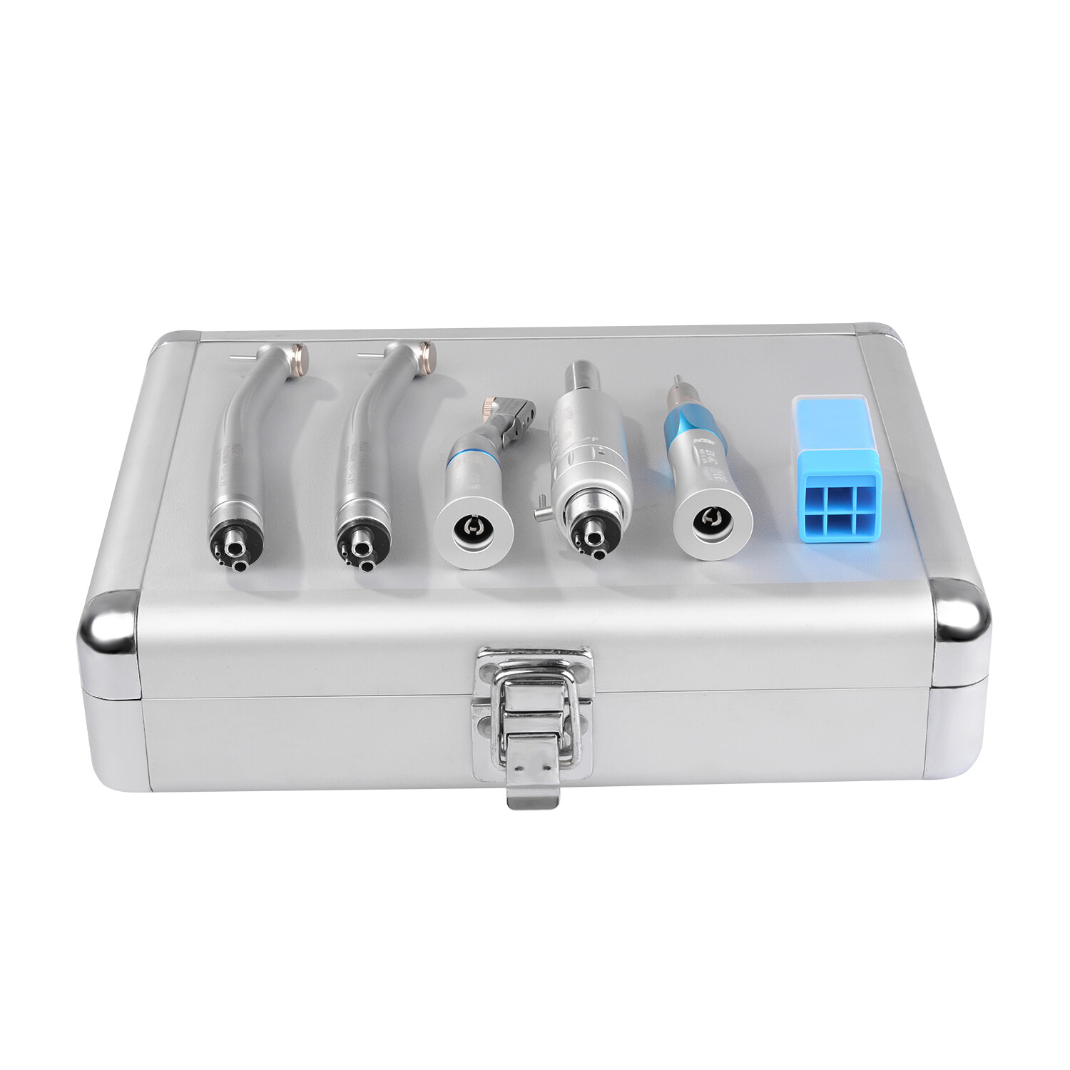 NSK Style Dental High Low Speed Handpiece Kit 4H Push Button with Aluminum Case