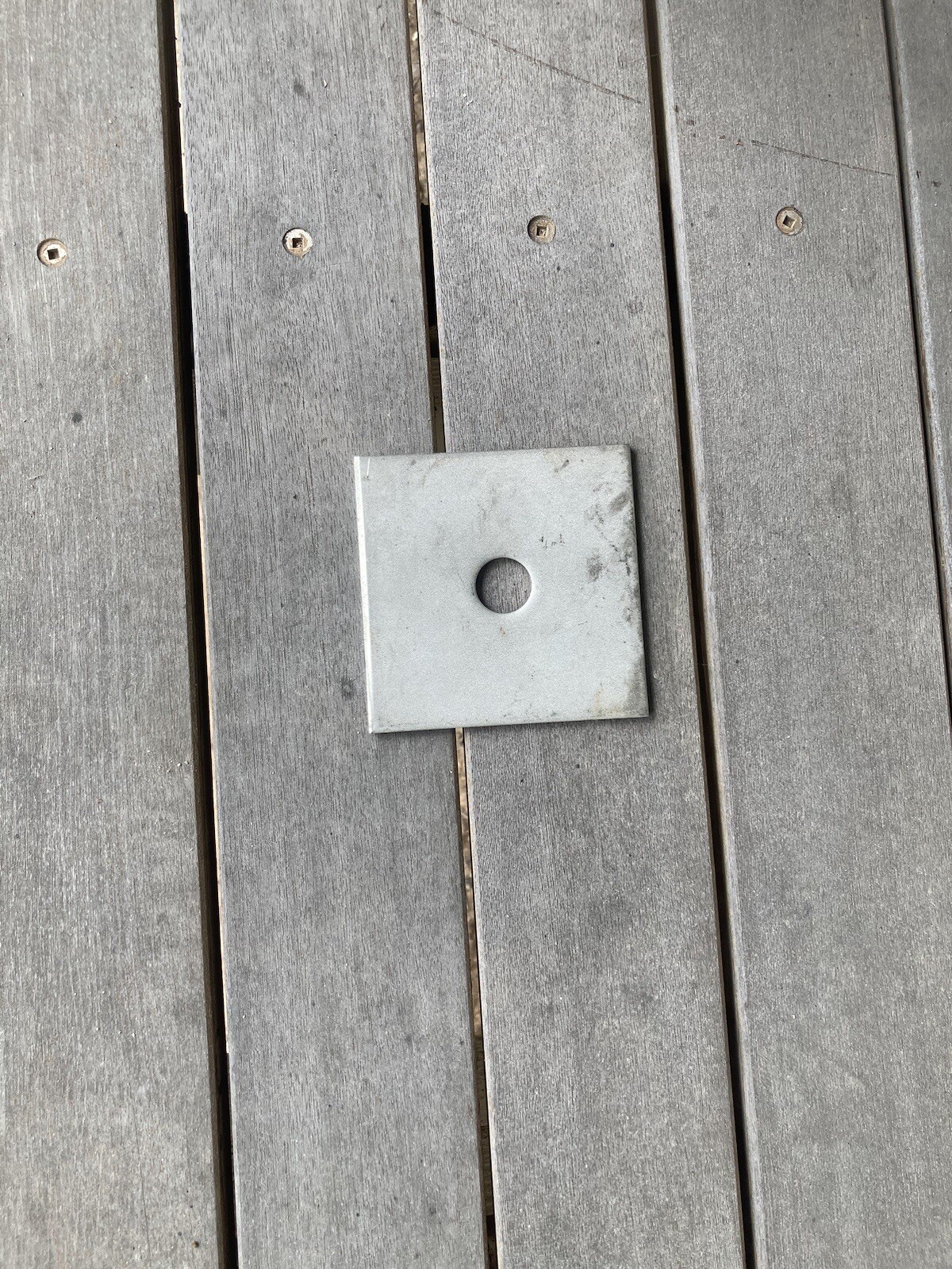 4” X 4” X 3/16” Type 316L Stainless Steel Plate Washers