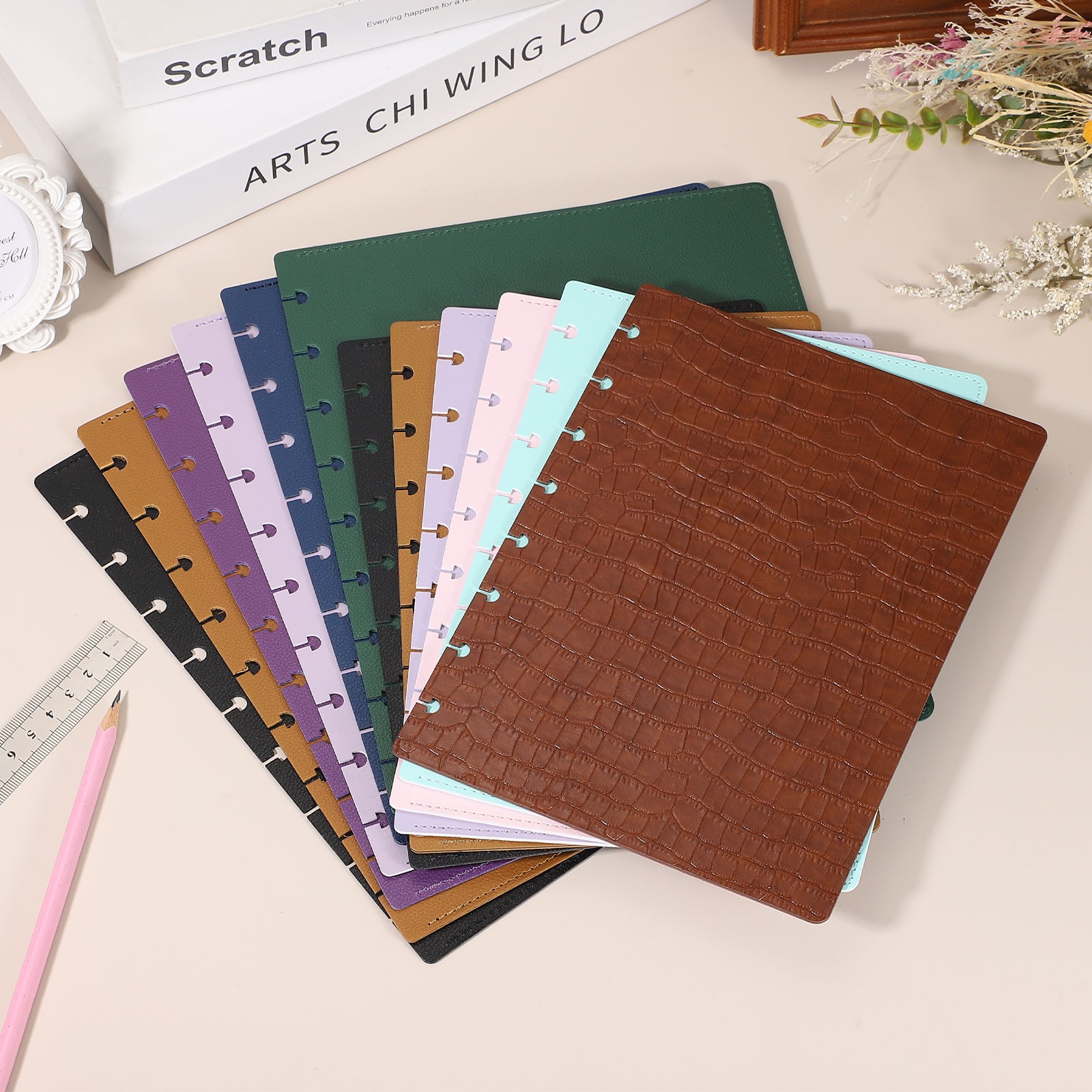 1 Set Discbound Notebook Cover, A5 Cover, Blue