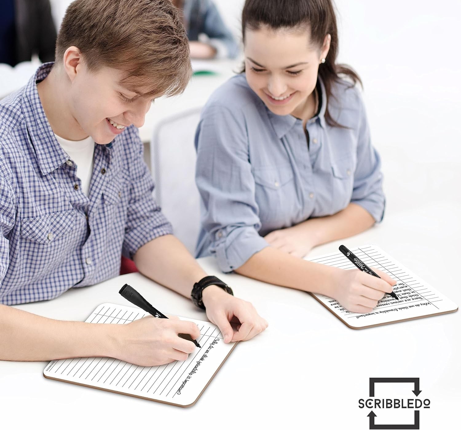 Dry Erase 5″x7″ Mini Notebook College Ruled Lined Board 2 Pack Reusable Erasable