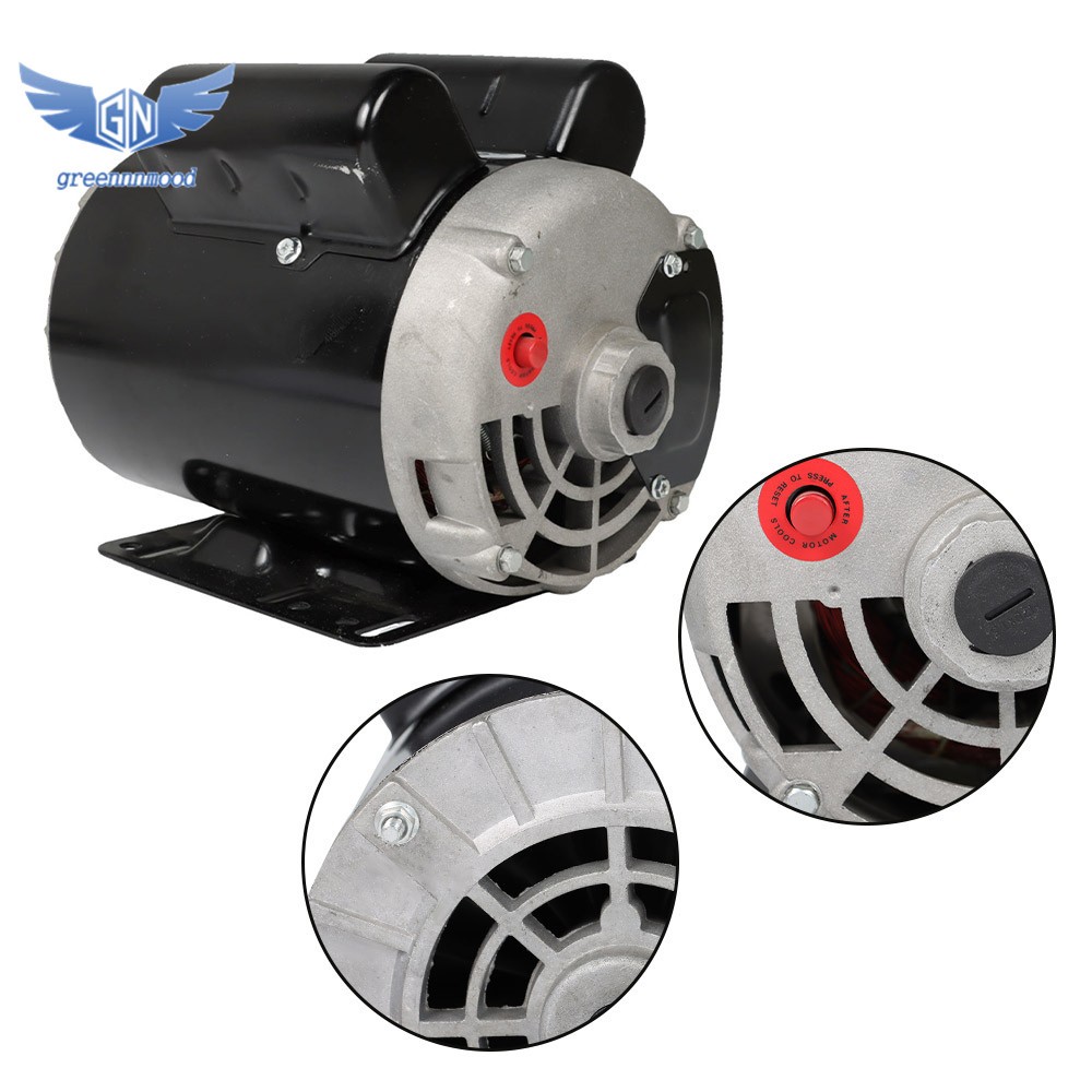 Compressor Duty Electric Motor 3 hp 3450RPM 56 Frame 1 Phase 115-230V 5/8″ Shaft