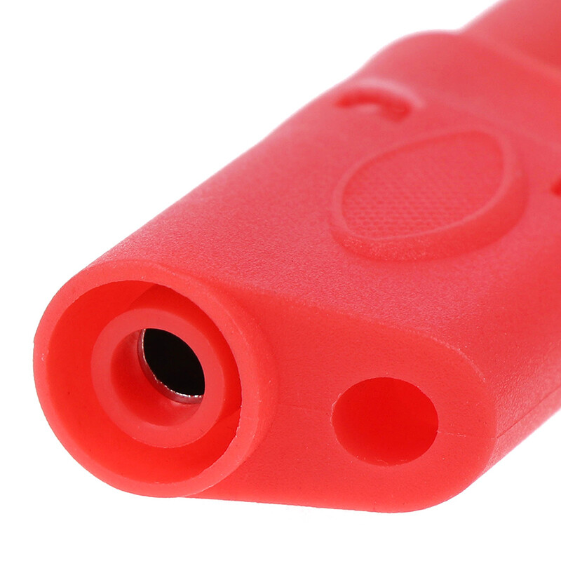 20x Shrouded Fully Insulated Safety 4mm Male Stackable Banana Plug Connector NEW